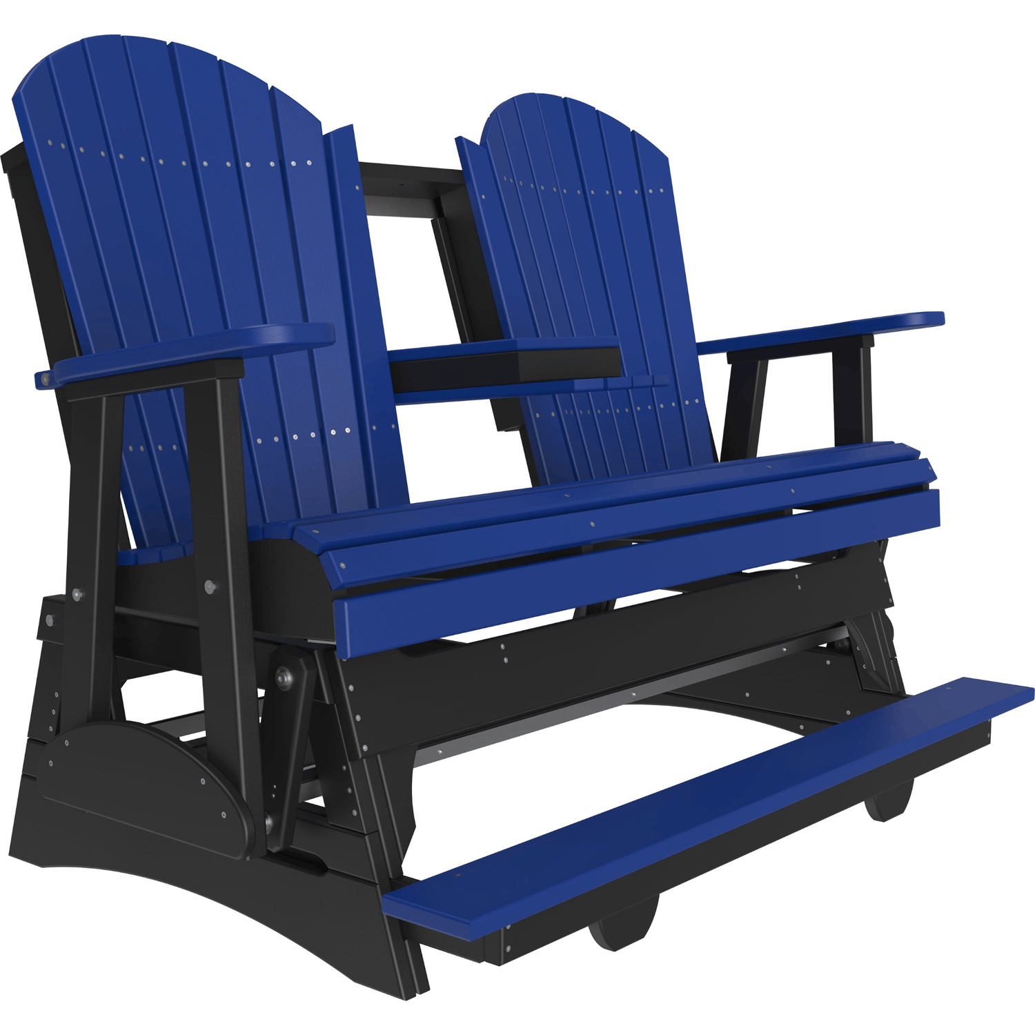 LuxCraft Adirondack 5-Foot Poly Composite Balcony Patio Glider