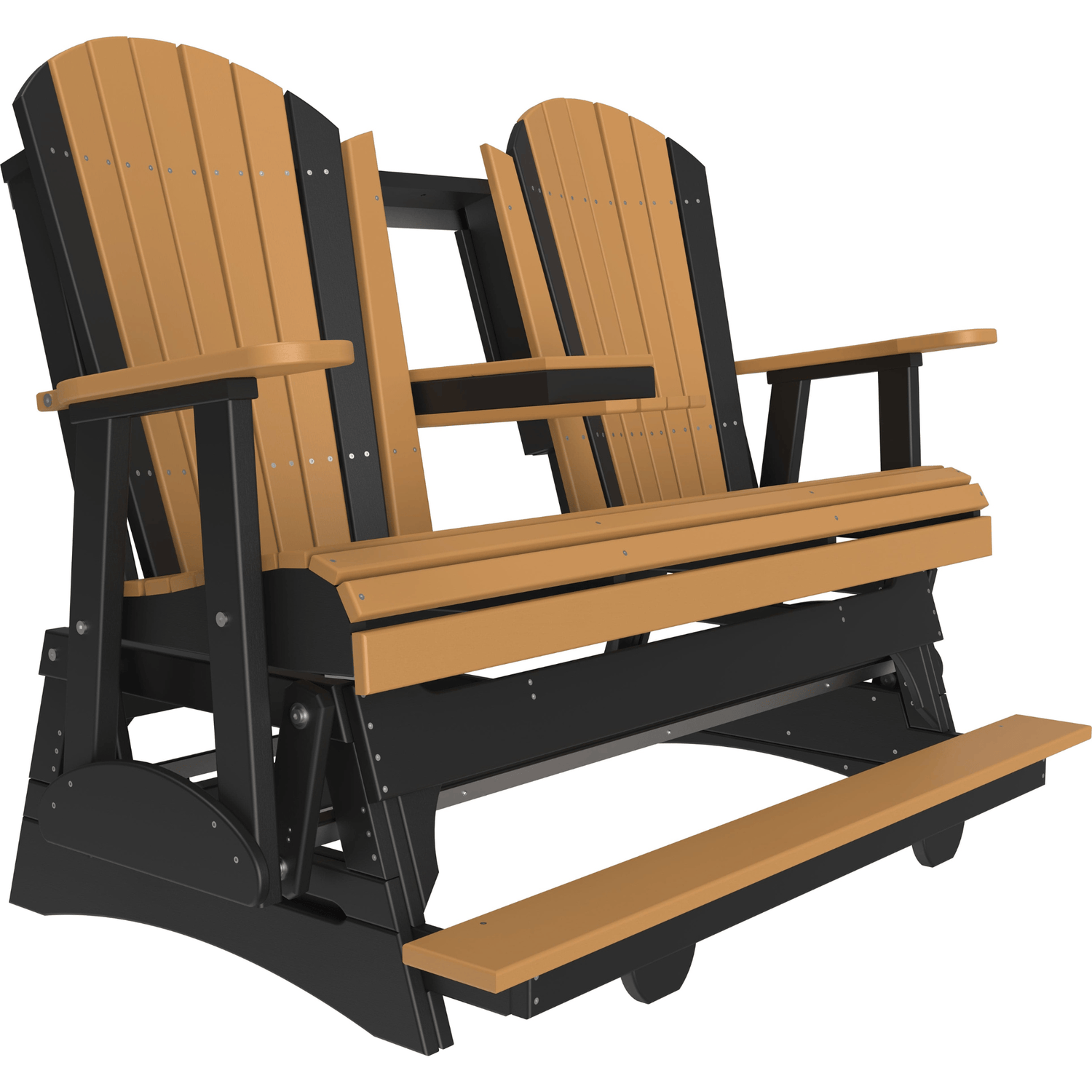 LuxCraft Adirondack 5-Foot Poly Composite Balcony Patio Glider