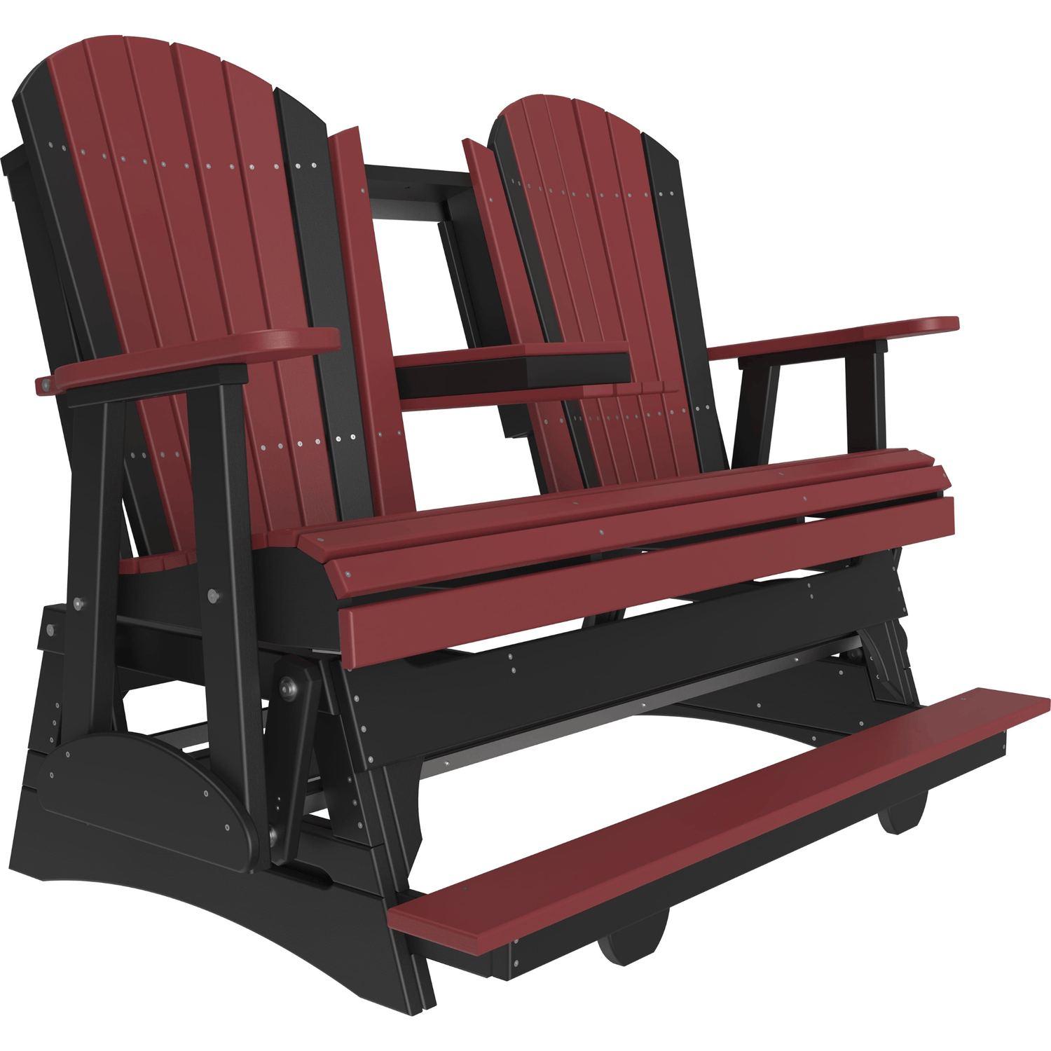 LuxCraft Adirondack 5-Foot Poly Composite Balcony Patio Glider