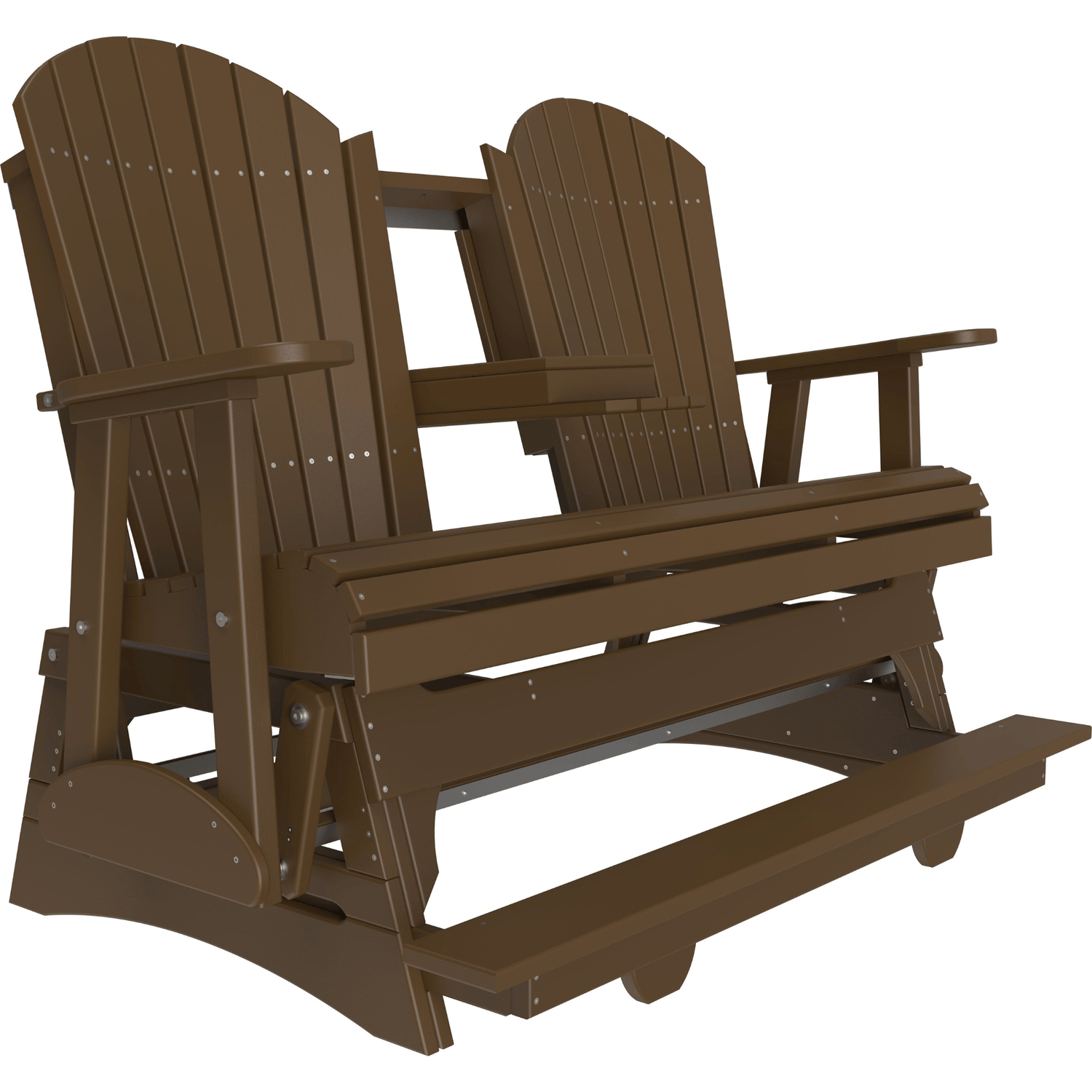 LuxCraft Adirondack 5-Foot Poly Composite Balcony Patio Glider