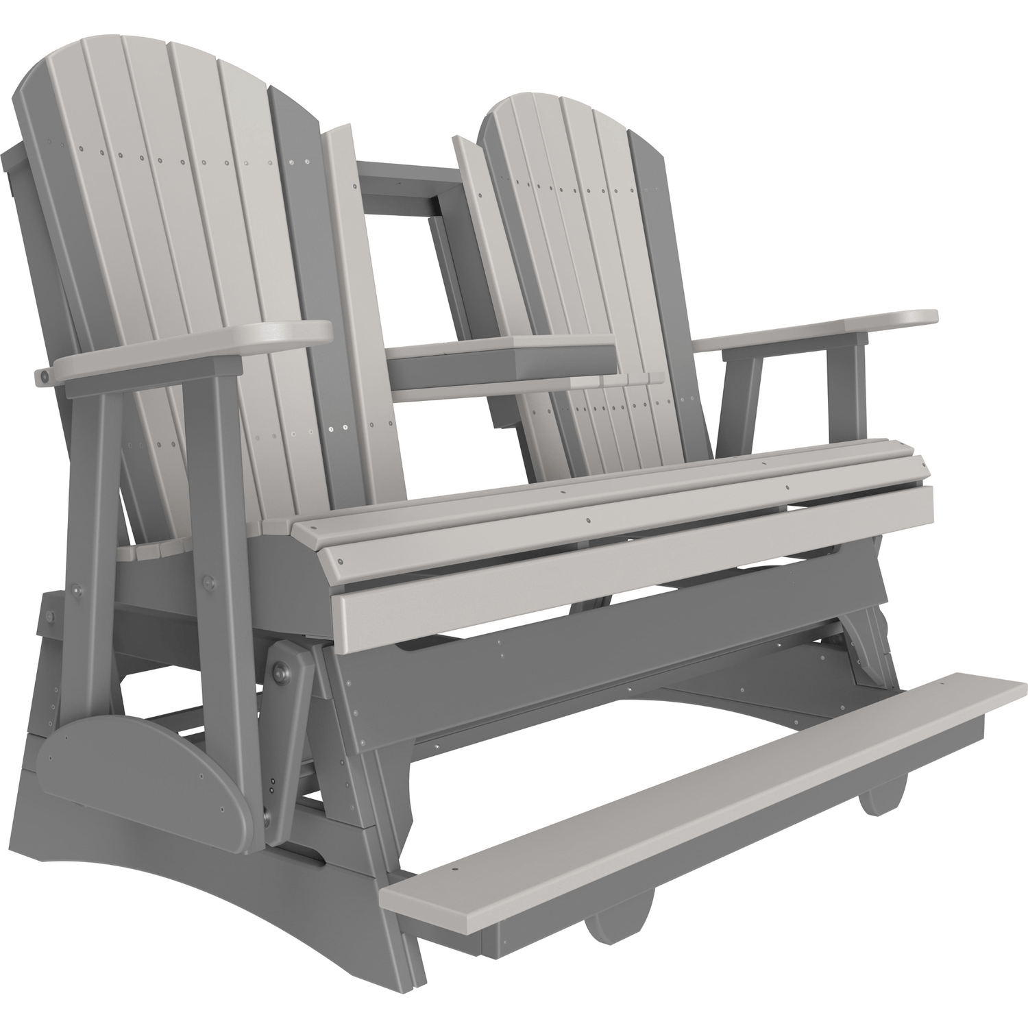 LuxCraft Adirondack 5-Foot Poly Composite Balcony Patio Glider
