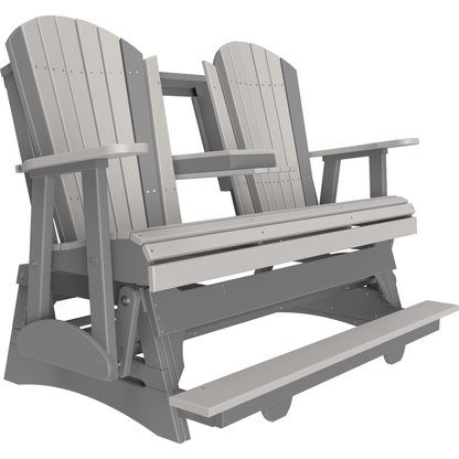 LuxCraft Adirondack 5-Foot Poly Composite Balcony Patio Glider