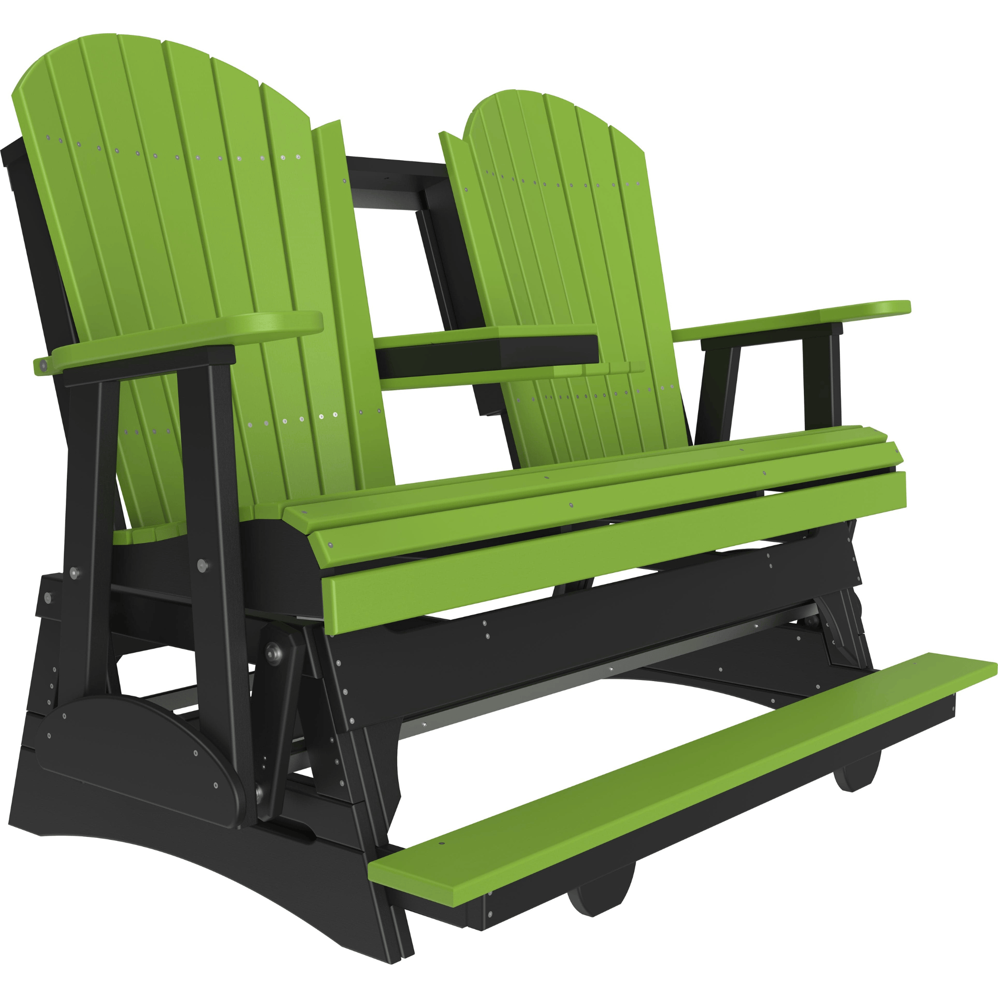 LuxCraft Adirondack 5-Foot Poly Composite Balcony Patio Glider