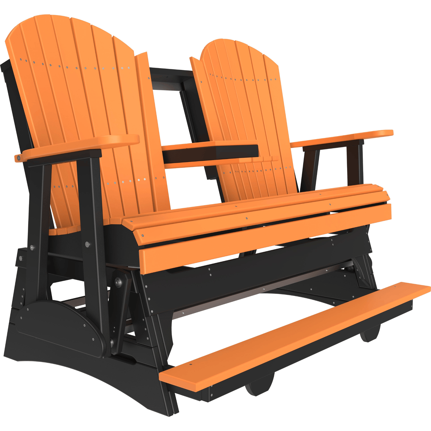LuxCraft Adirondack 5-Foot Poly Composite Balcony Patio Glider