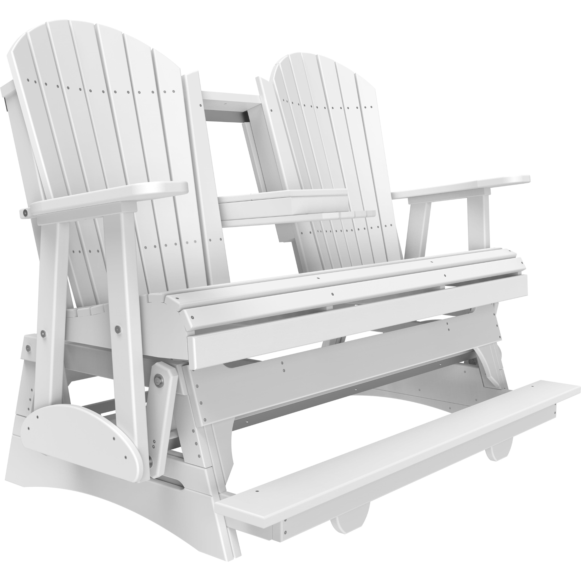 LuxCraft Adirondack 5-Foot Poly Composite Balcony Patio Glider