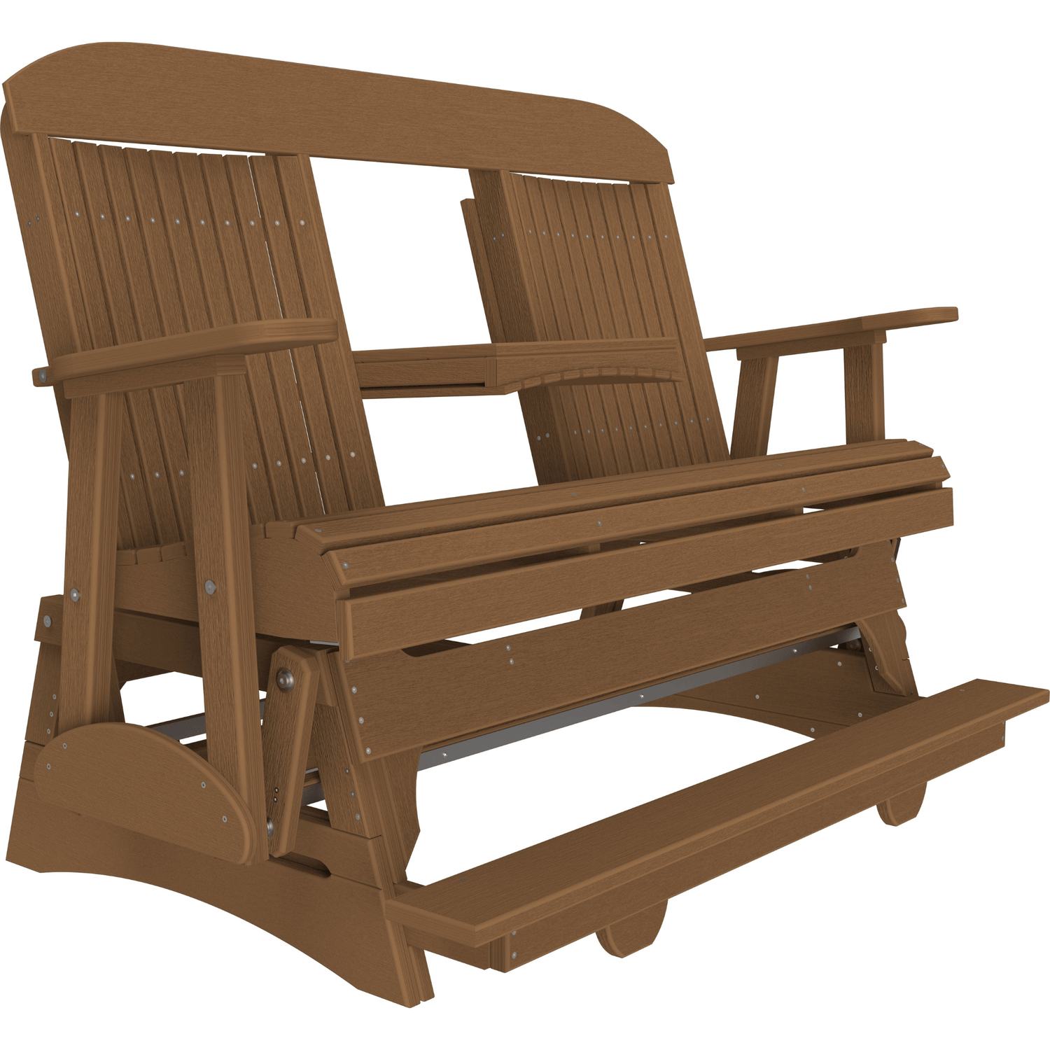 LuxCraft Classic 5-Foot Poly Composite Balcony Patio Glider