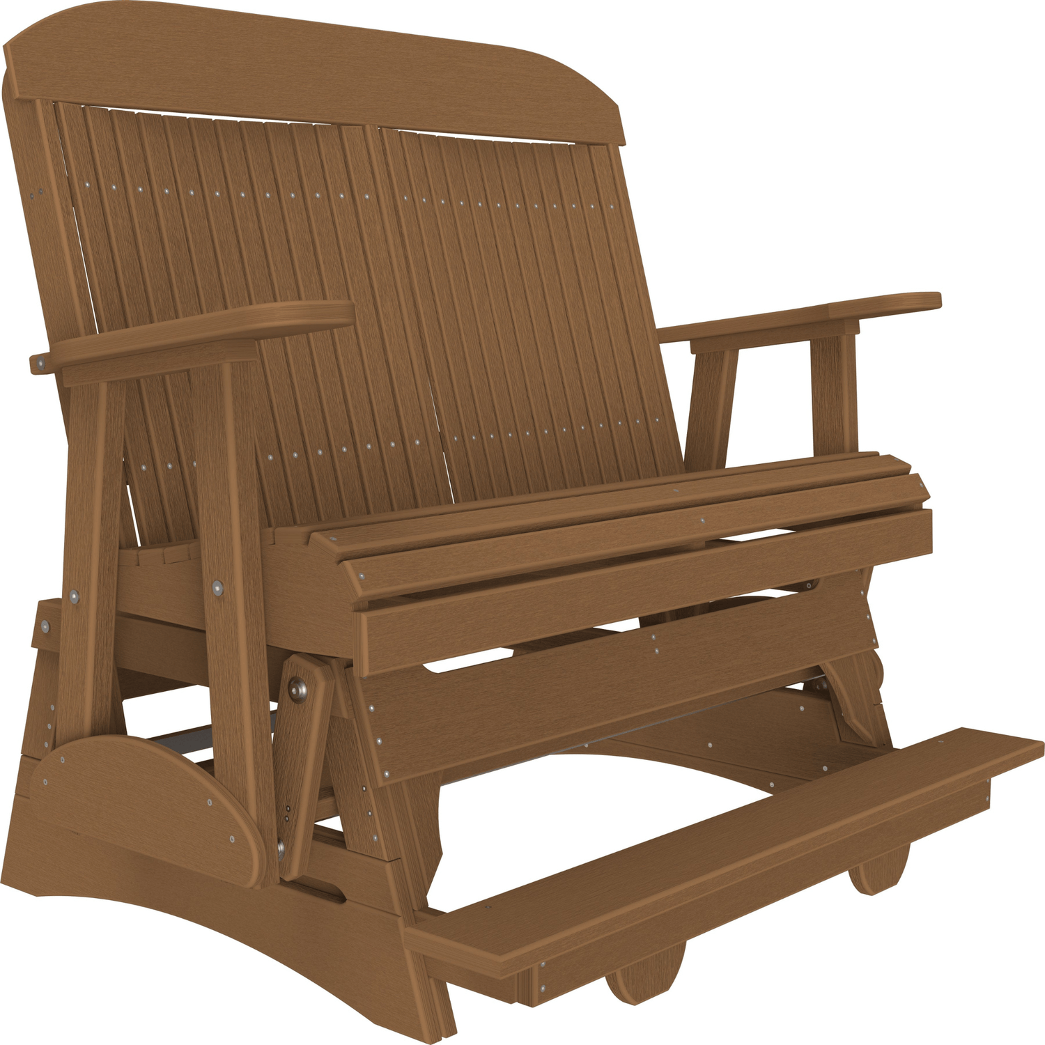 LuxCraft Classic 4-Foot Poly Composite Balcony Patio Glider