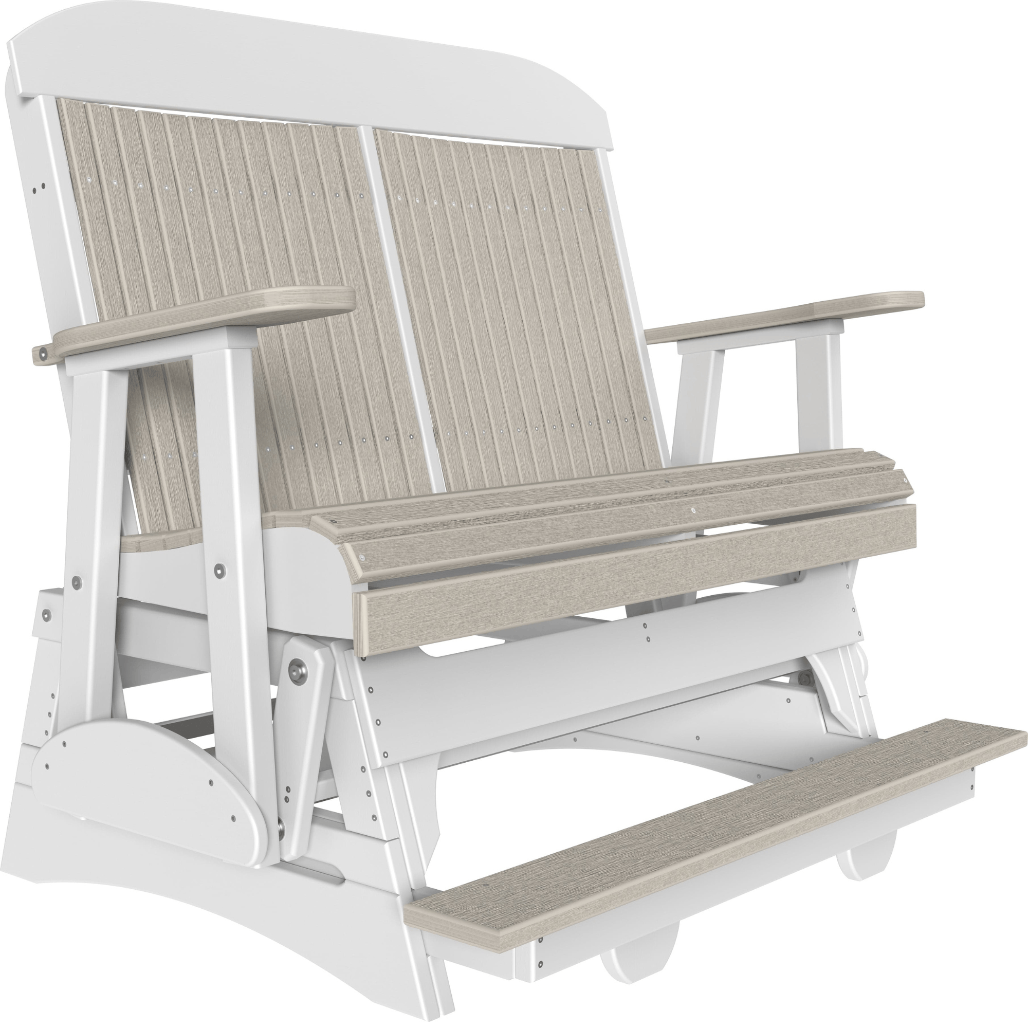 LuxCraft Classic 4-Foot Poly Composite Balcony Patio Glider