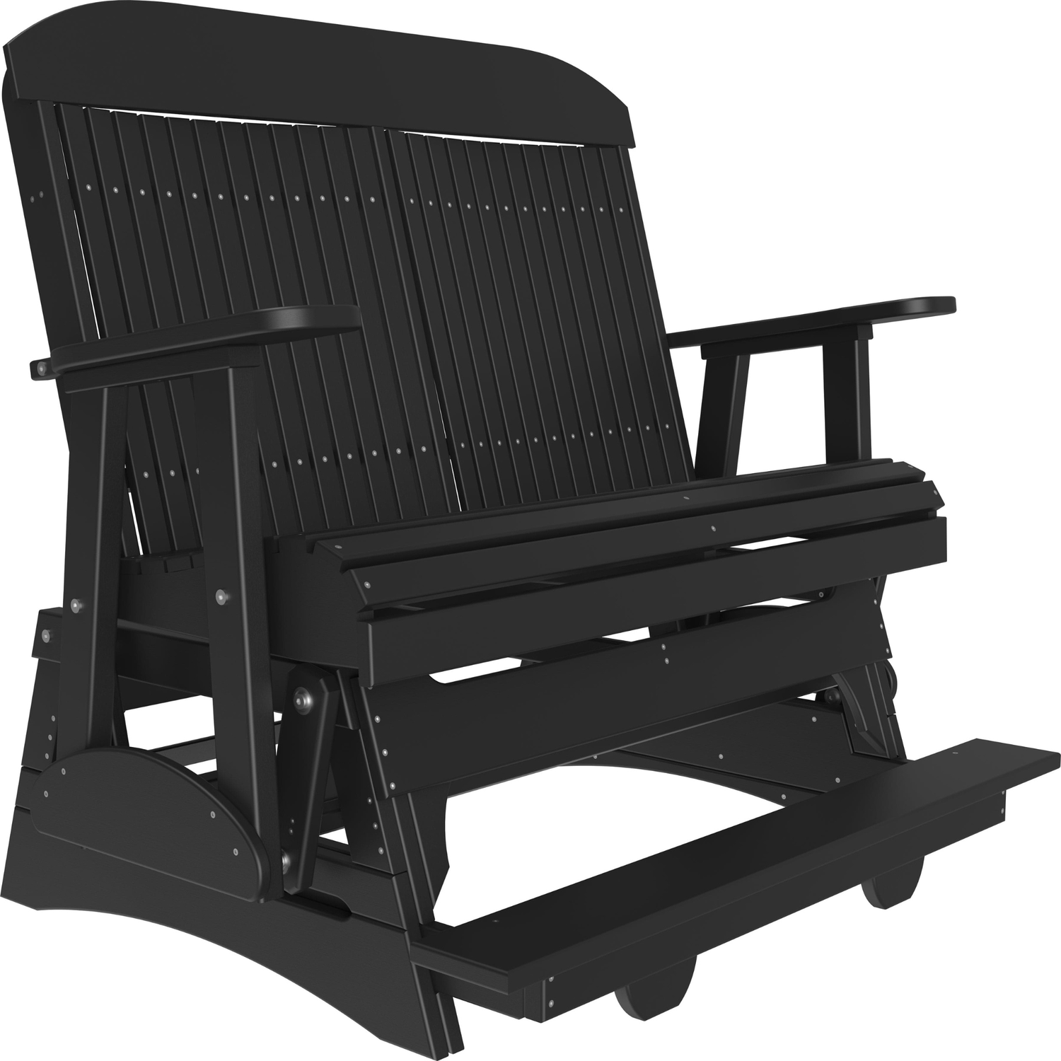 LuxCraft Classic 4-Foot Poly Composite Balcony Patio Glider