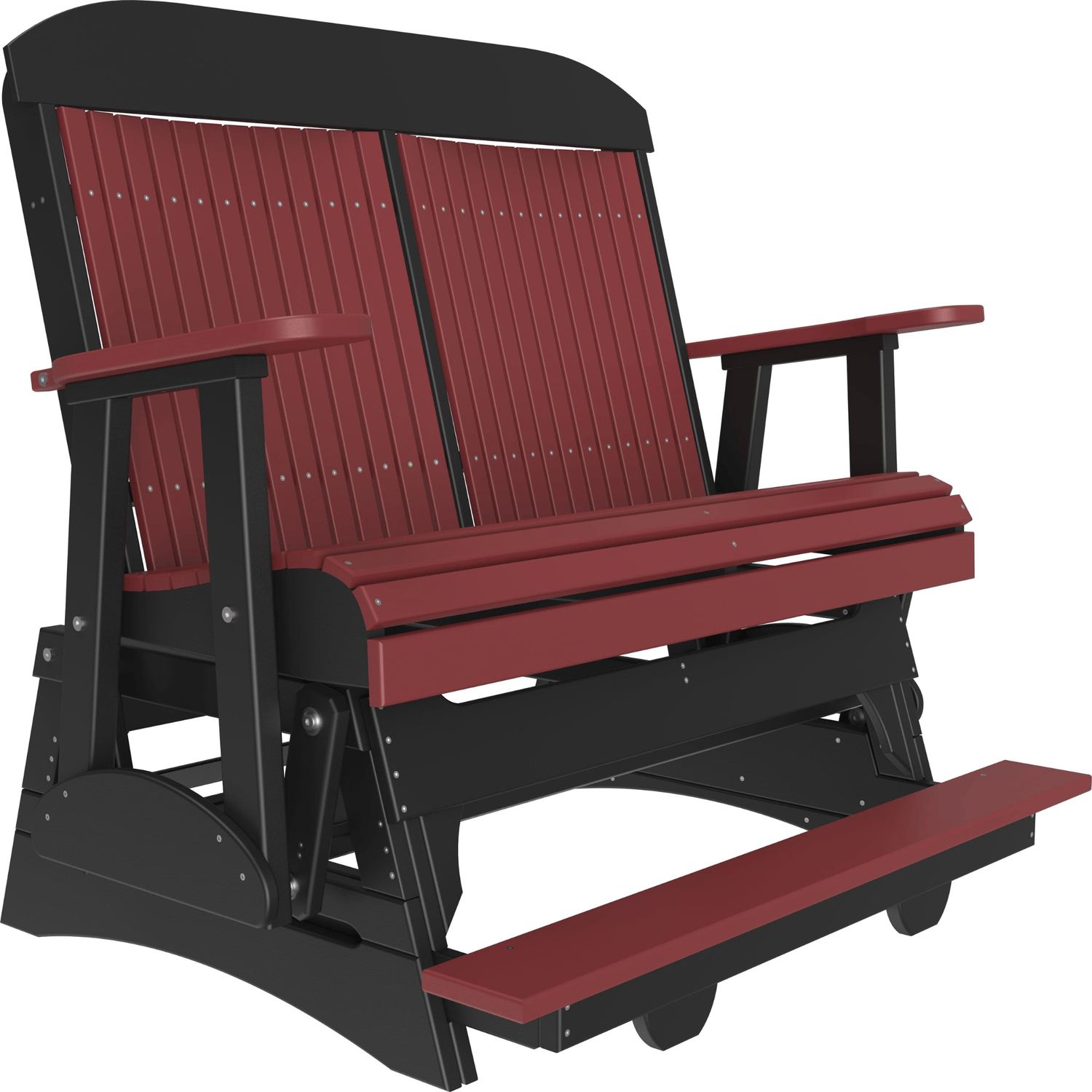 LuxCraft Classic 4-Foot Poly Composite Balcony Patio Glider