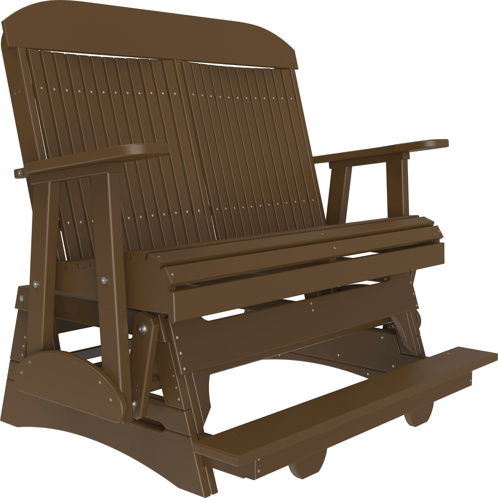 LuxCraft Classic 4-Foot Poly Composite Balcony Patio Glider
