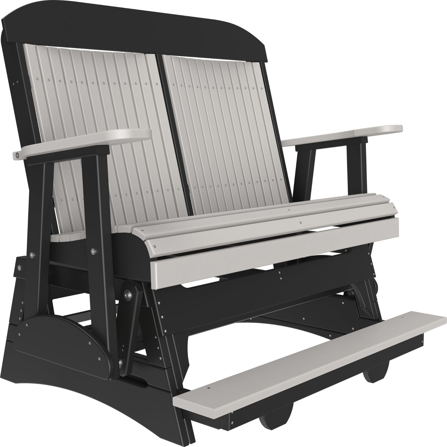 LuxCraft Classic 4-Foot Poly Composite Balcony Patio Glider