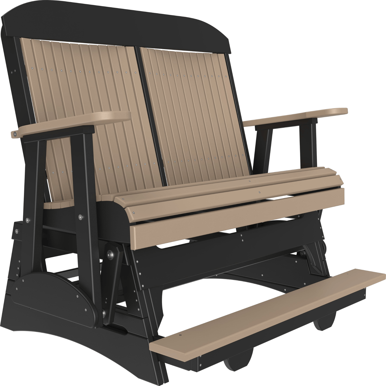 LuxCraft Classic 4-Foot Poly Composite Balcony Patio Glider
