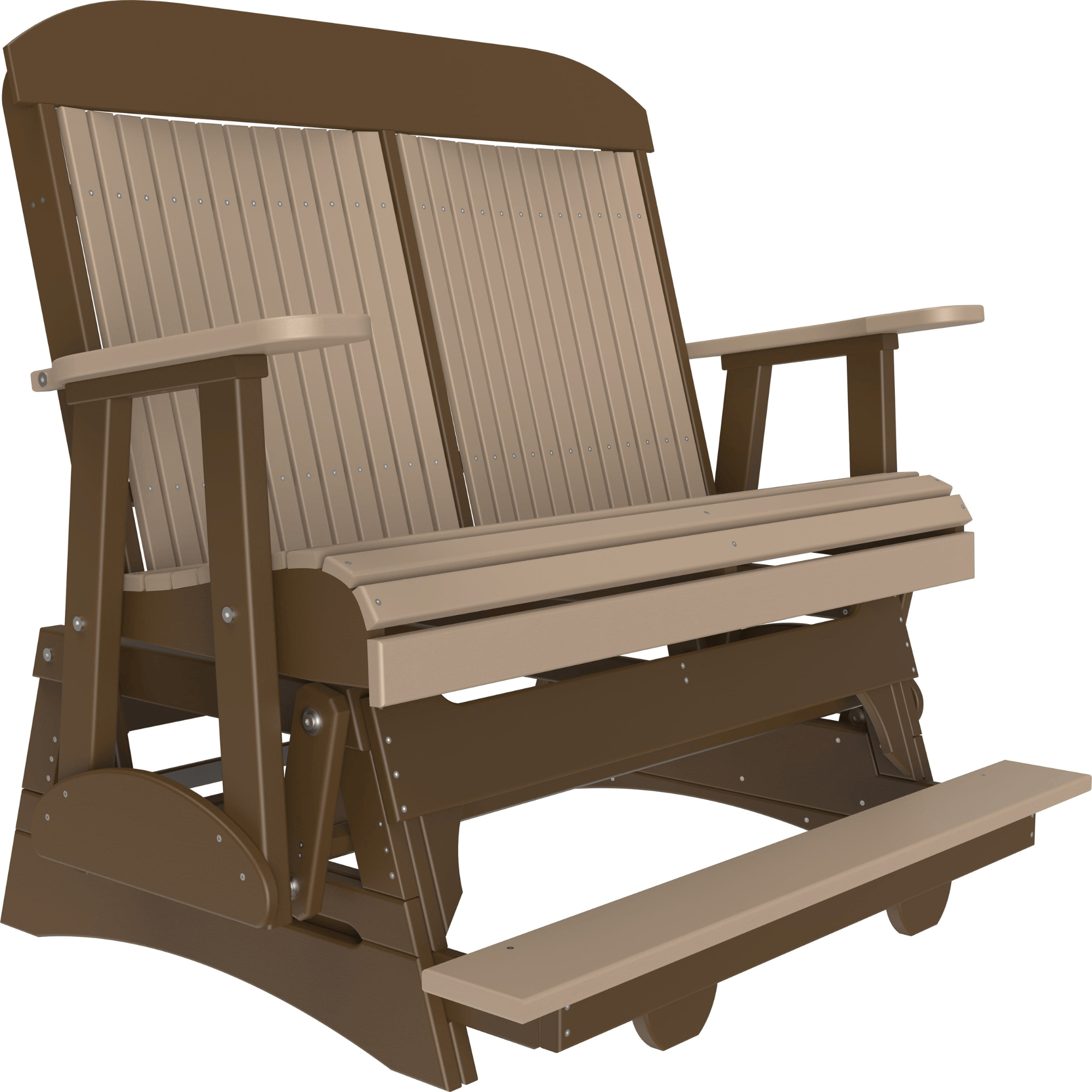 LuxCraft Classic 4-Foot Poly Composite Balcony Patio Glider