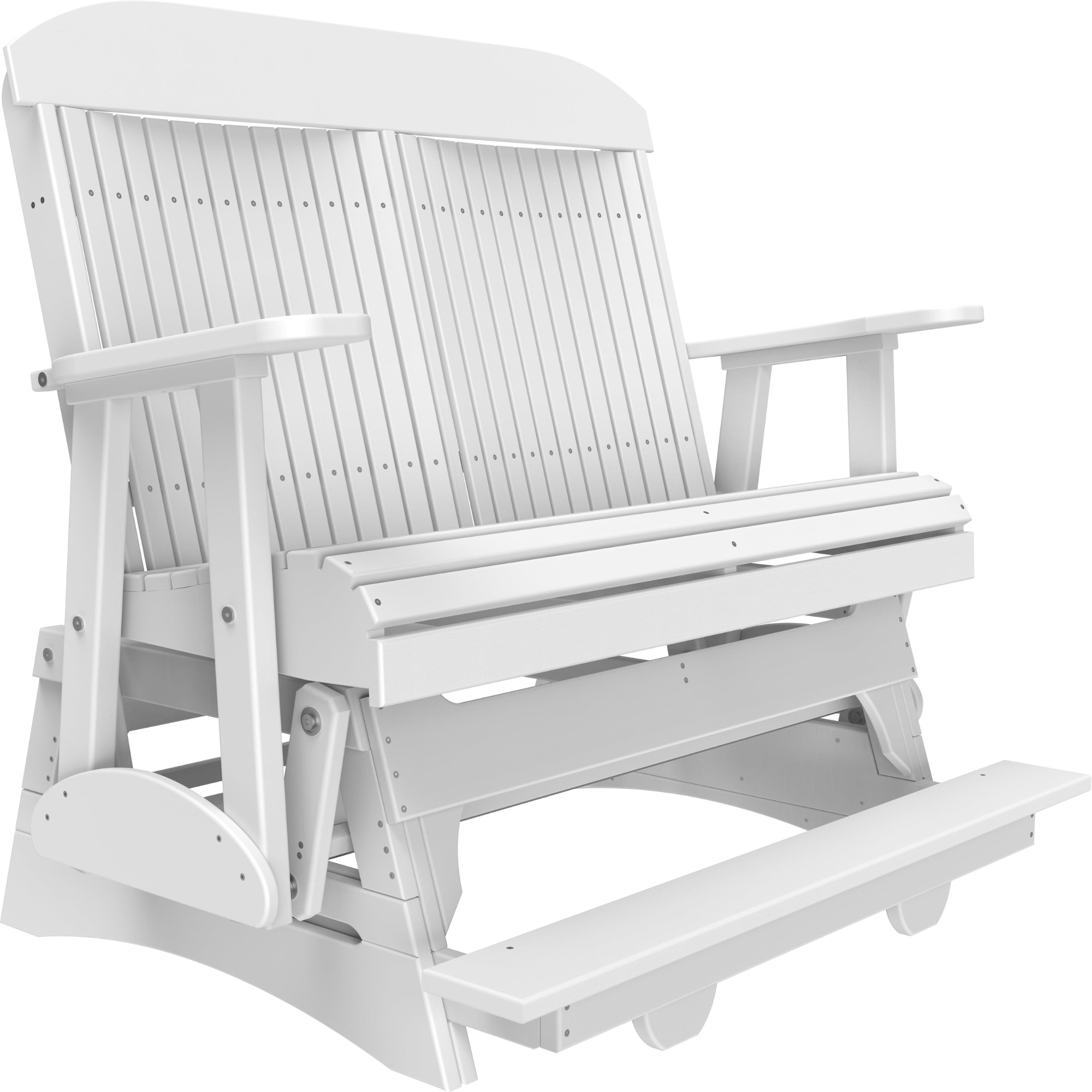 LuxCraft Classic 4-Foot Poly Composite Balcony Patio Glider