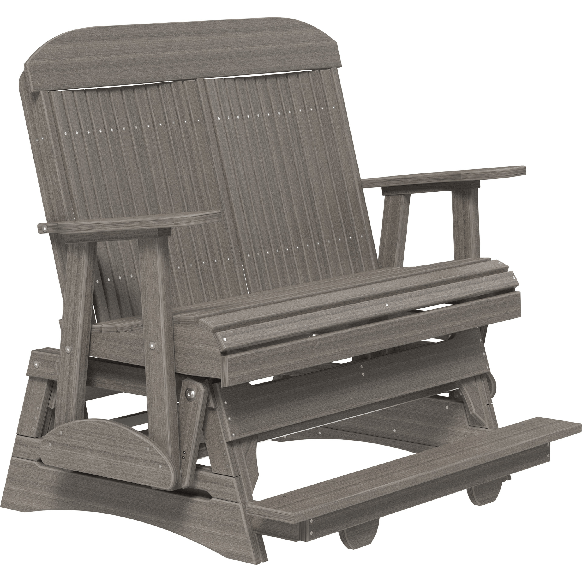 LuxCraft Classic 4-Foot Poly Composite Balcony Patio Glider