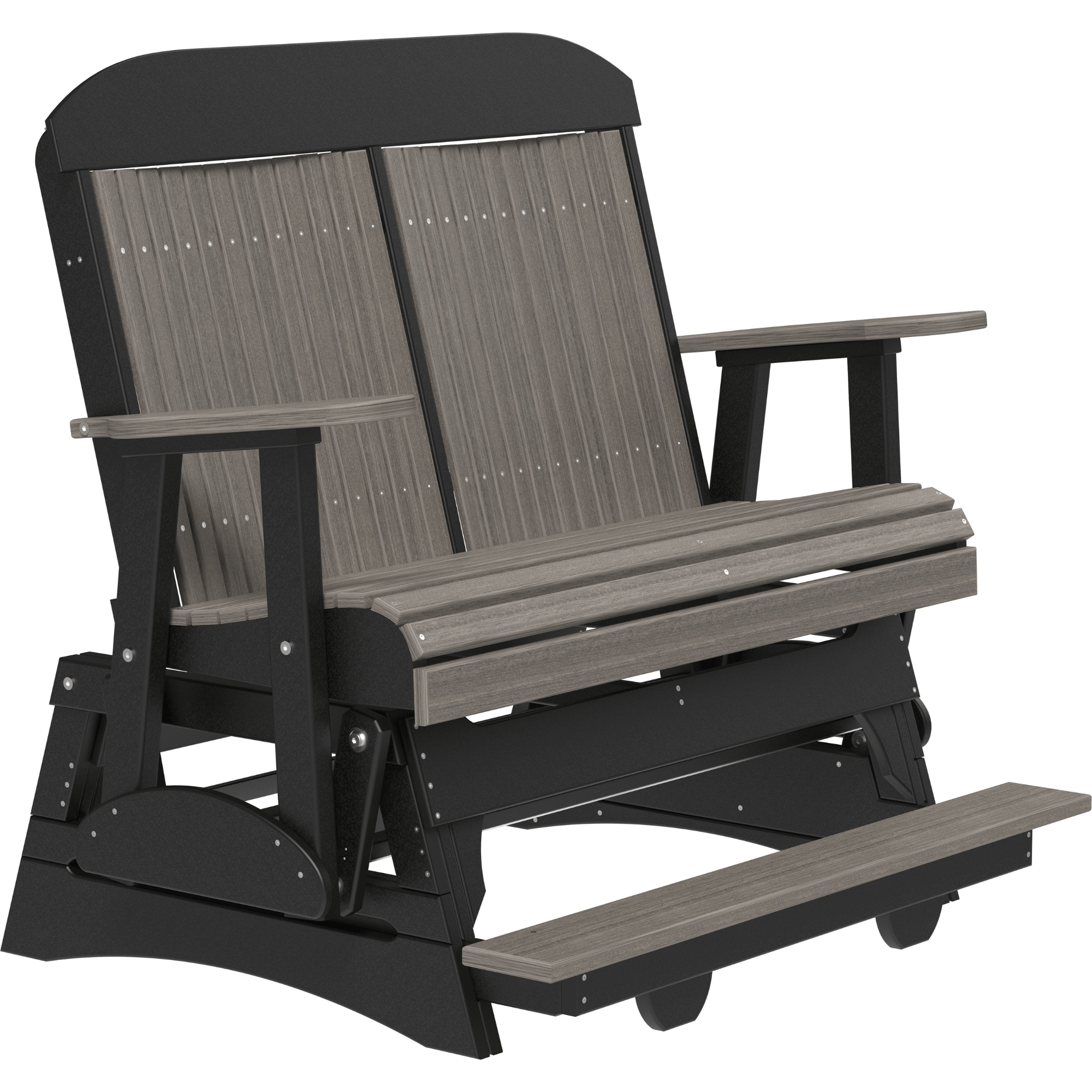 LuxCraft Classic 4-Foot Poly Composite Balcony Patio Glider