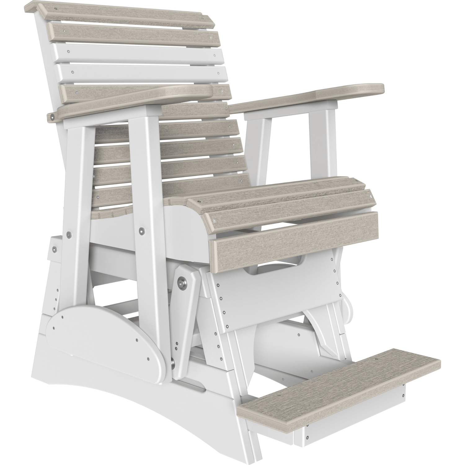 LuxCraft Rollback Poly Composite Balcony Glider Chair