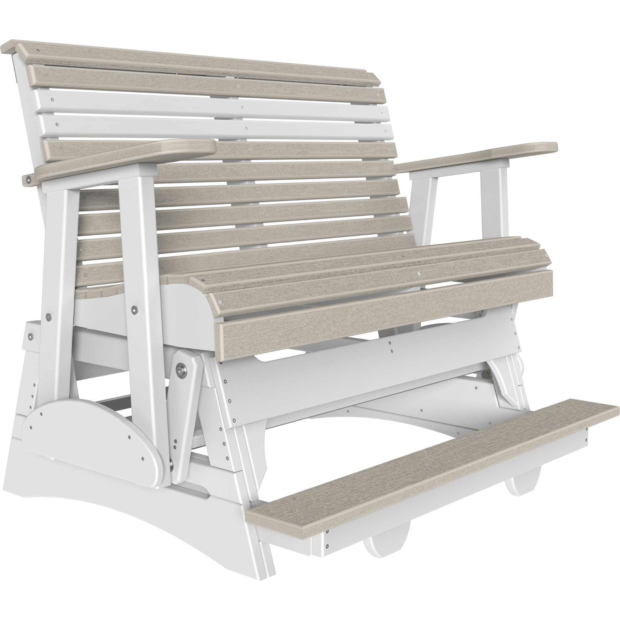 LuxCraft Rollback 4-Foot Poly Composite Balcony Patio Glider