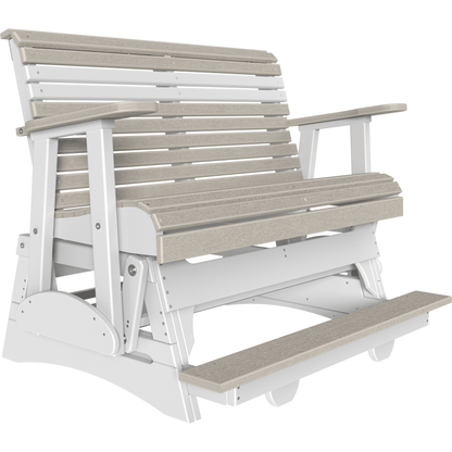 LuxCraft Rollback 4-Foot Poly Composite Balcony Patio Glider