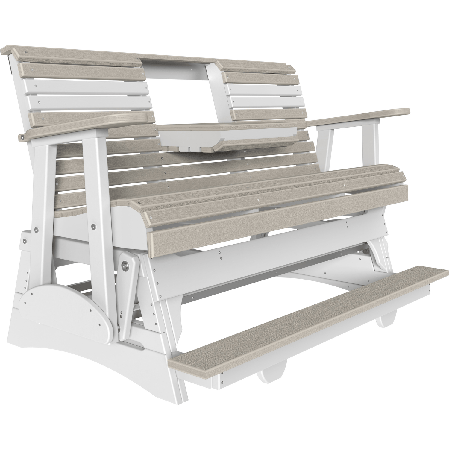 LuxCraft Rollback 5-Foot Poly Composite Balcony Patio Glider