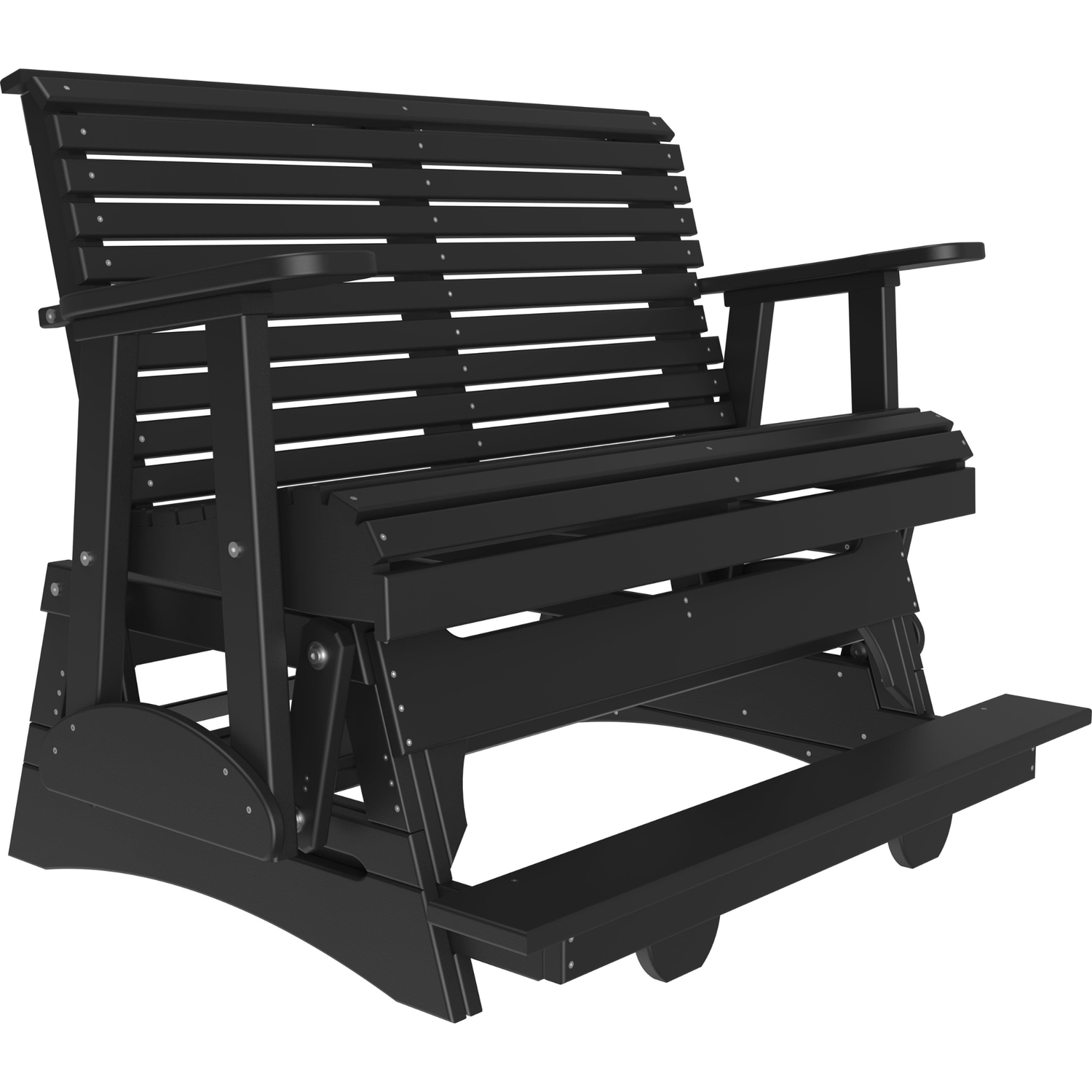 LuxCraft Rollback 4-Foot Poly Composite Balcony Patio Glider