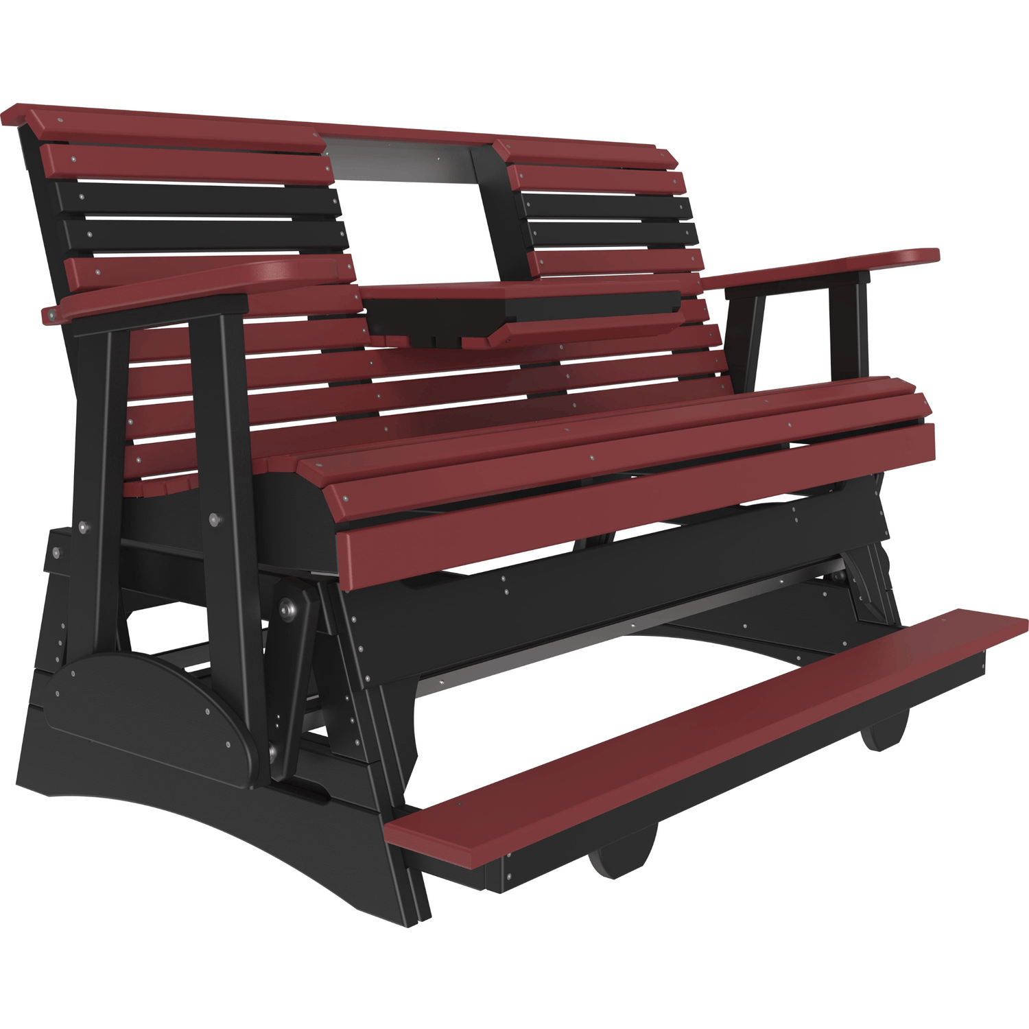 LuxCraft Rollback 5-Foot Poly Composite Balcony Patio Glider