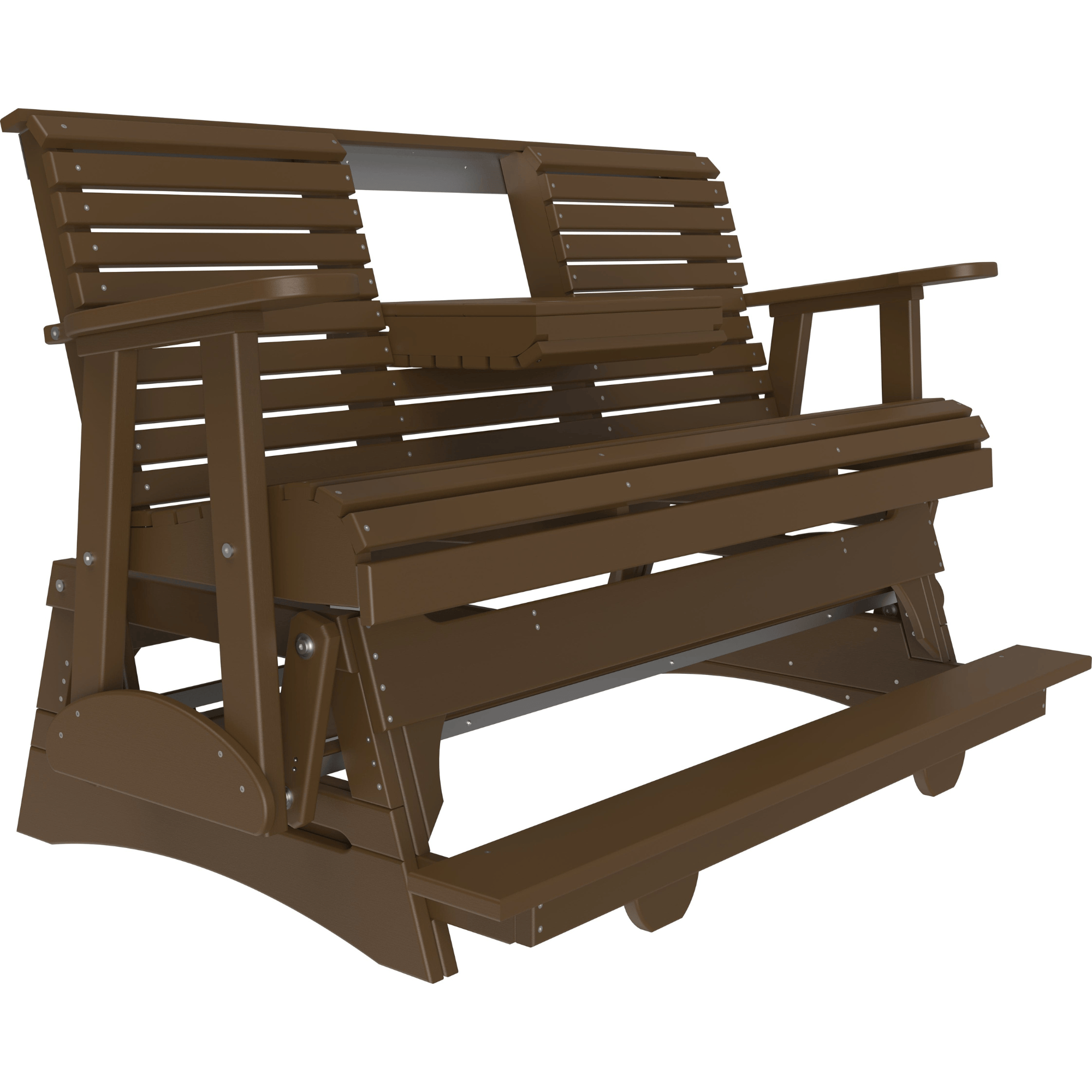 LuxCraft Rollback 5-Foot Poly Composite Balcony Patio Glider