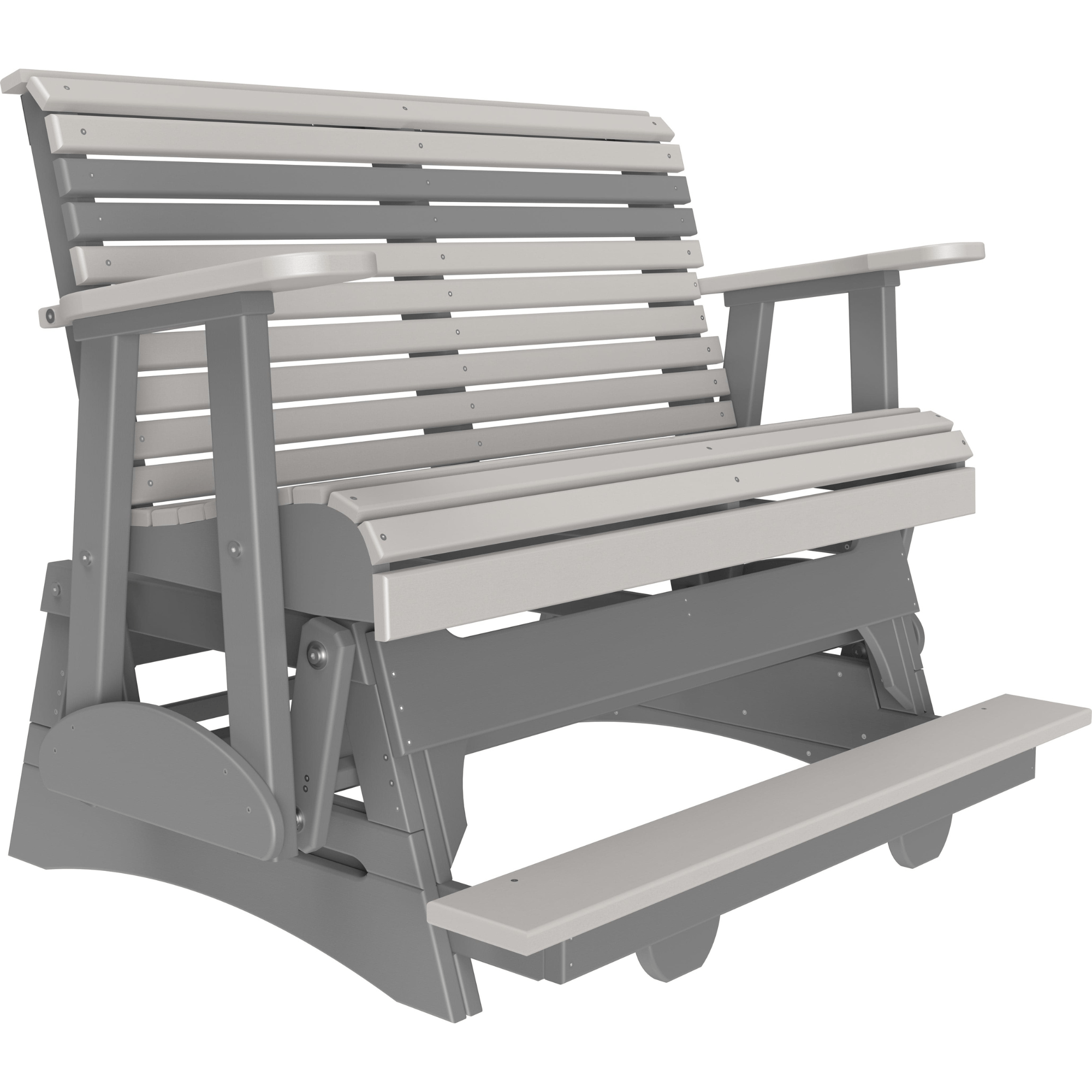 LuxCraft Rollback 4-Foot Poly Composite Balcony Patio Glider
