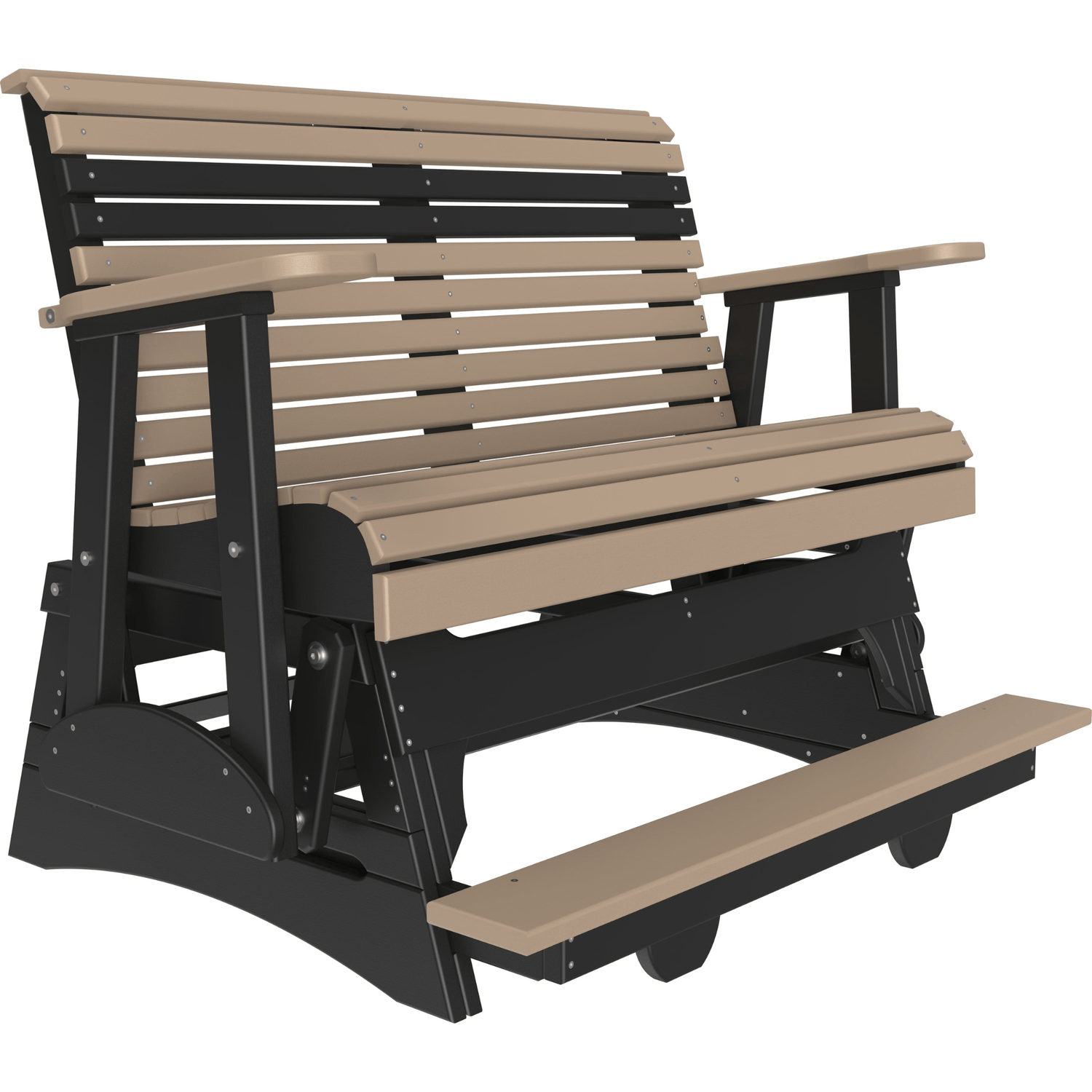 LuxCraft Rollback 4-Foot Poly Composite Balcony Patio Glider