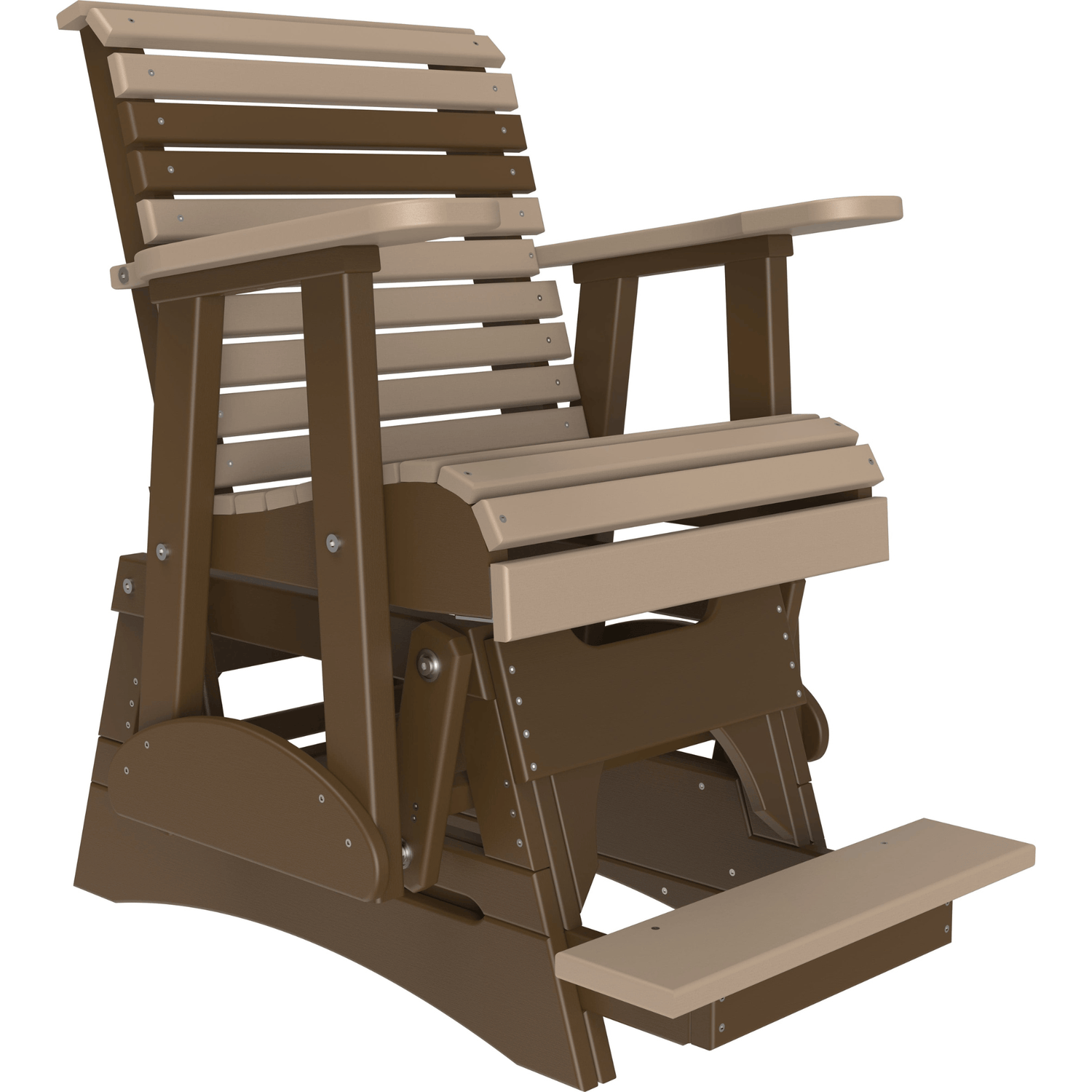 LuxCraft Rollback Poly Composite Balcony Glider Chair