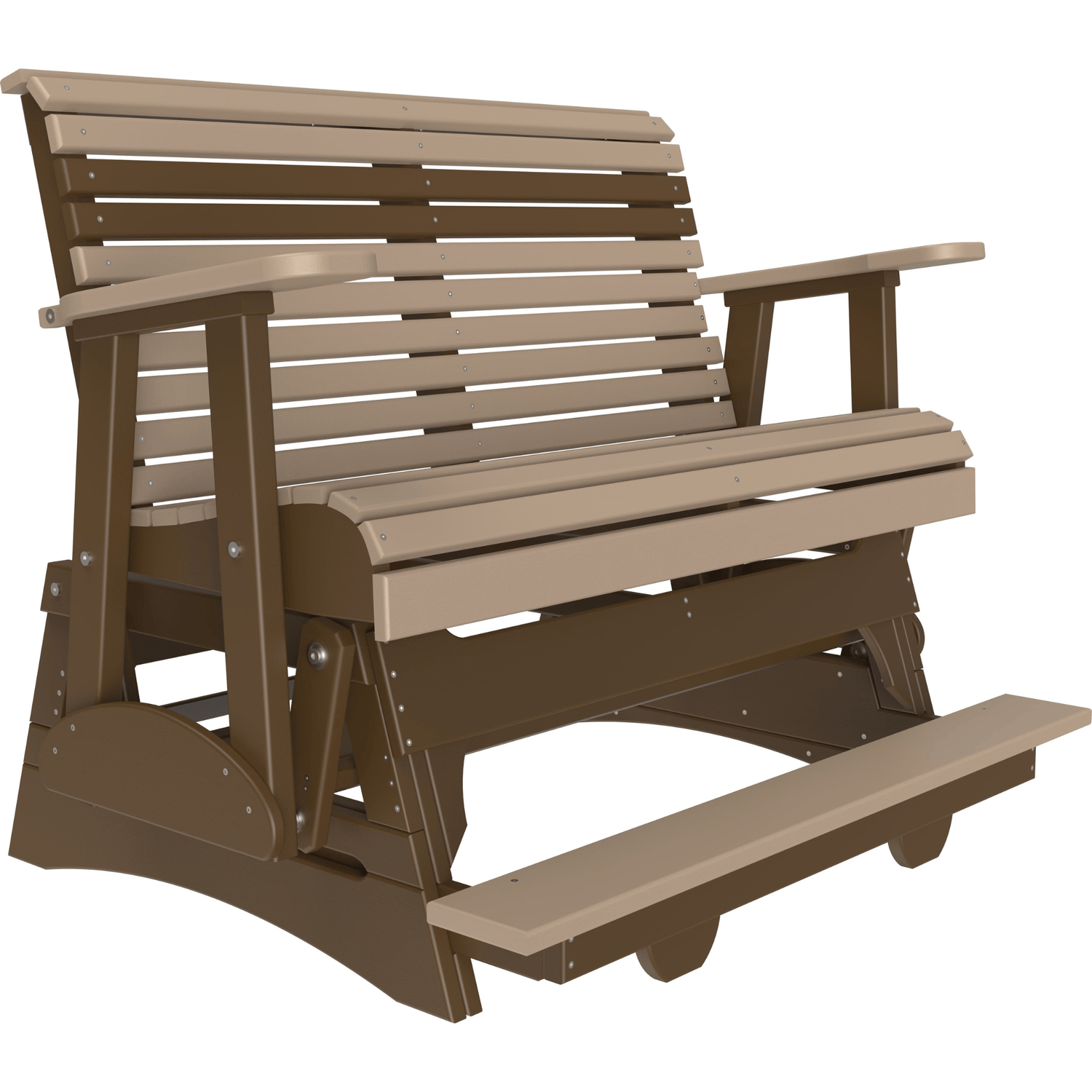 LuxCraft Rollback 4-Foot Poly Composite Balcony Patio Glider