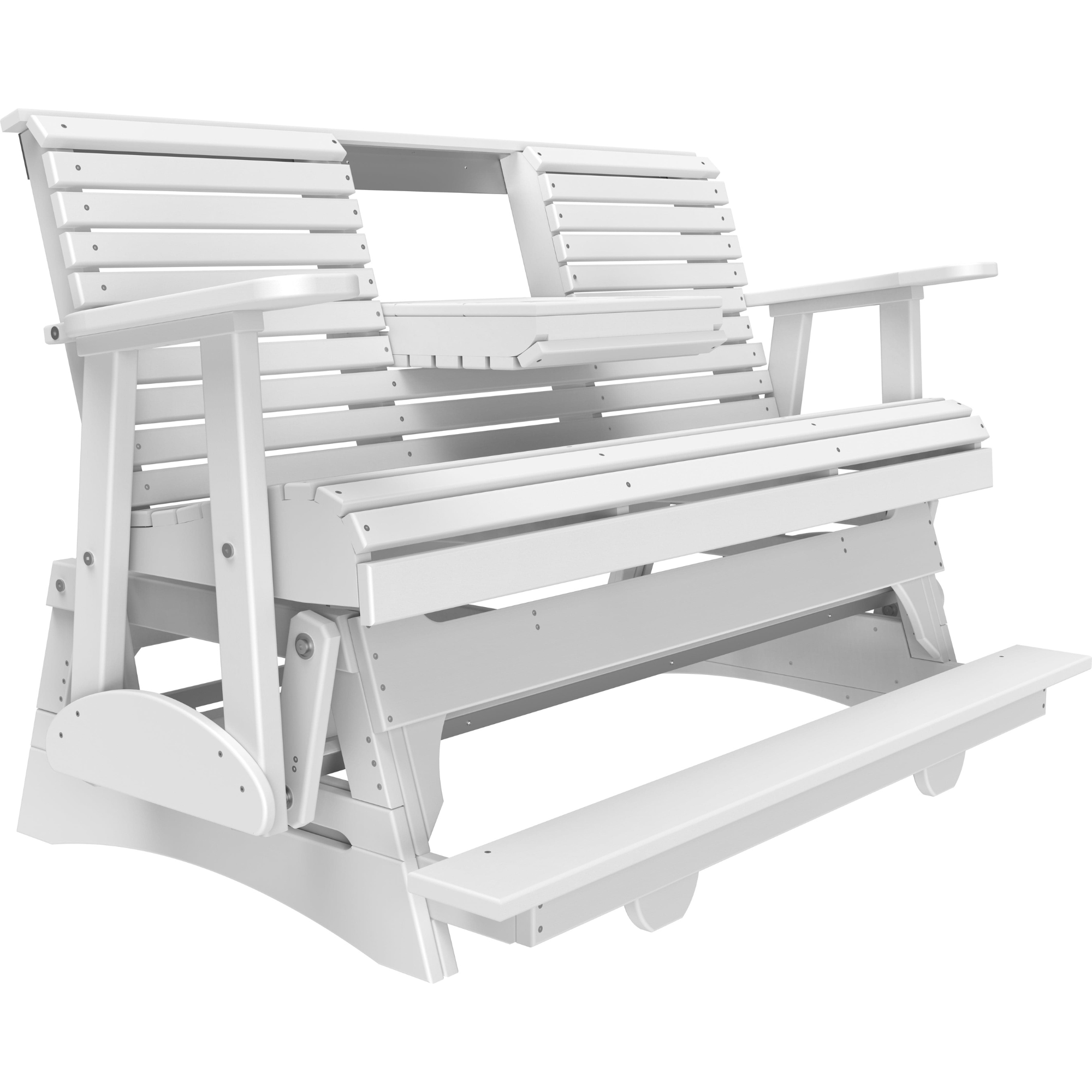 LuxCraft Rollback 5-Foot Poly Composite Balcony Patio Glider