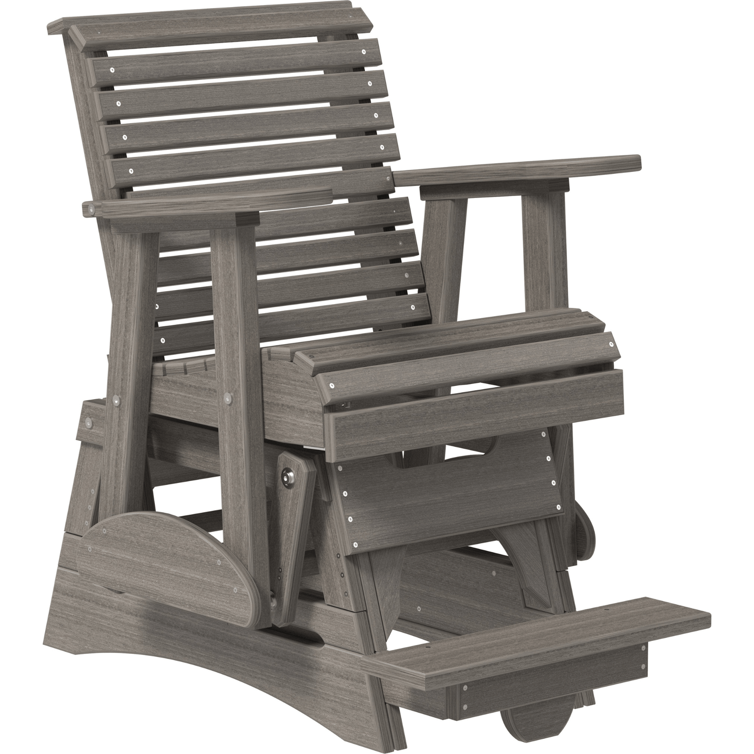 LuxCraft Rollback Poly Composite Balcony Glider Chair