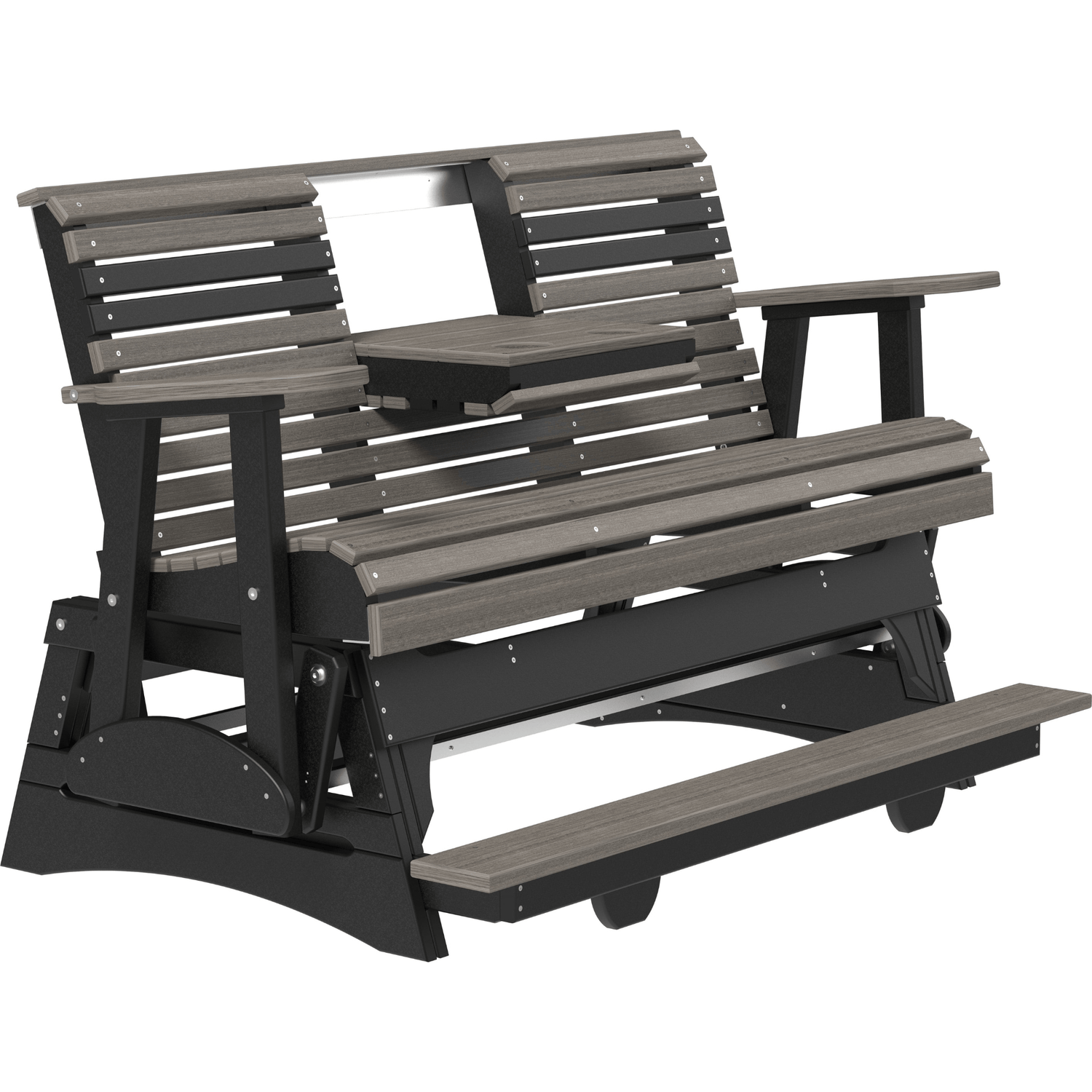 LuxCraft Rollback 5-Foot Poly Composite Balcony Patio Glider