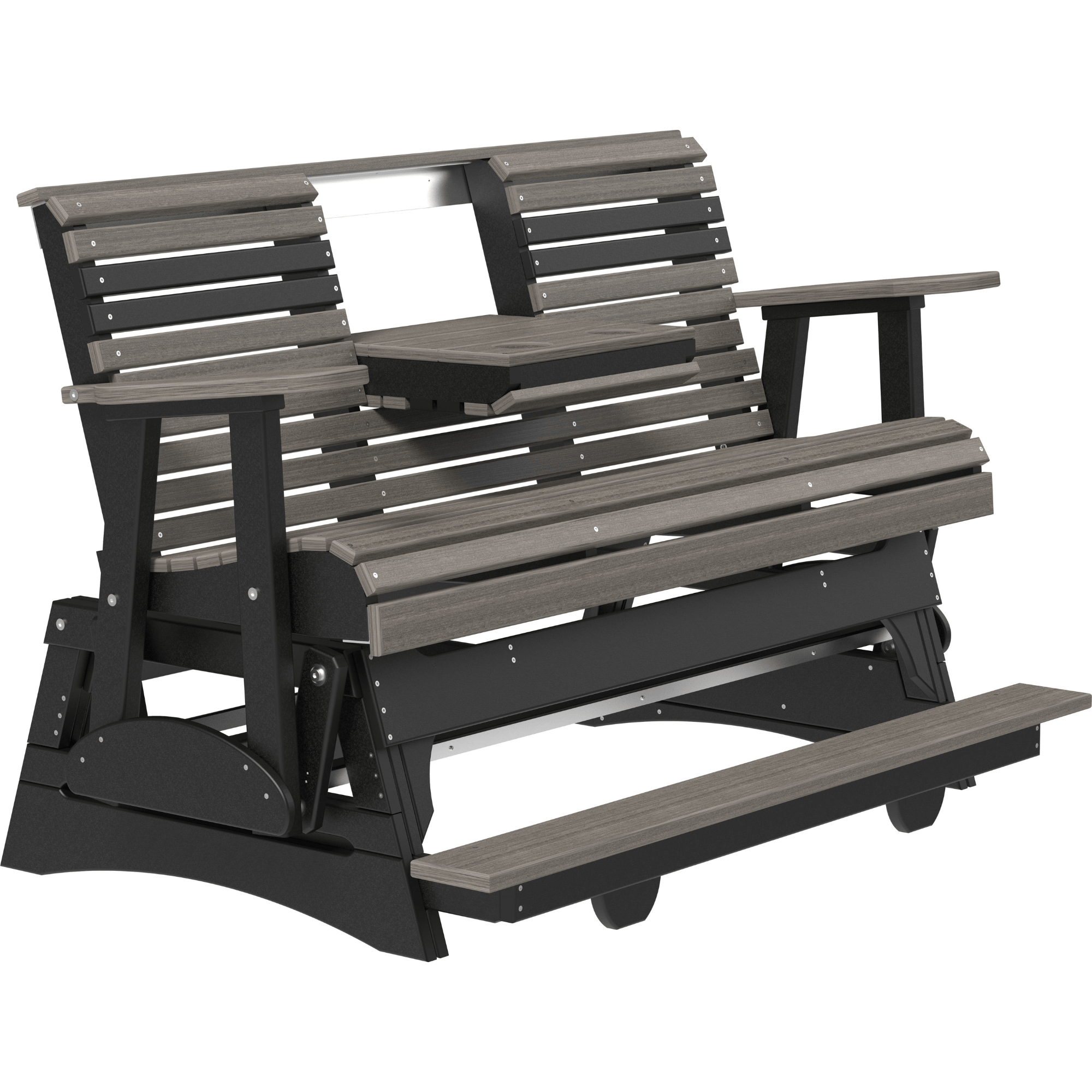 LuxCraft Rollback 5-Foot Poly Composite Balcony Patio Glider