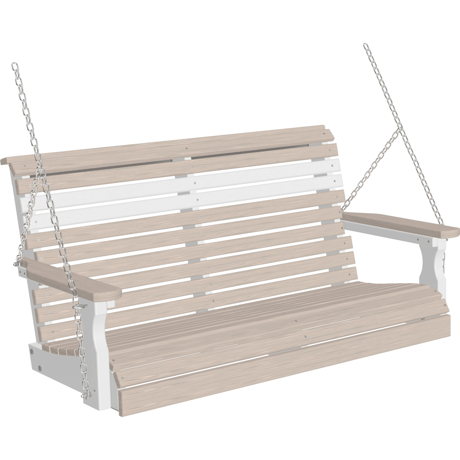 LuxCraft Rollback 4-Foot Poly Composite Porch Swing