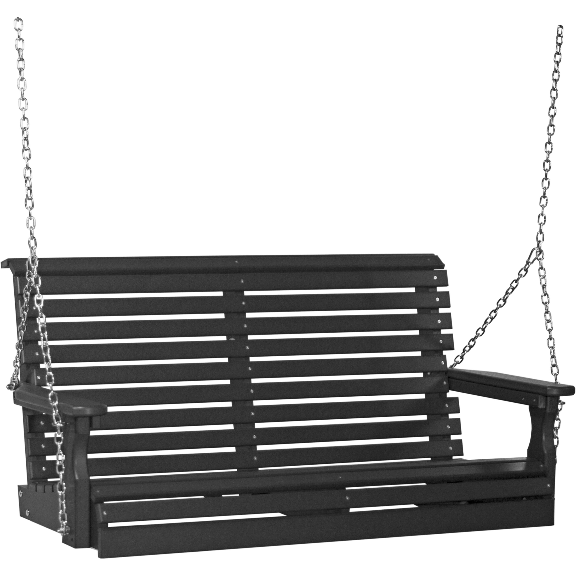 LuxCraft Rollback 4-Foot Poly Composite Porch Swing