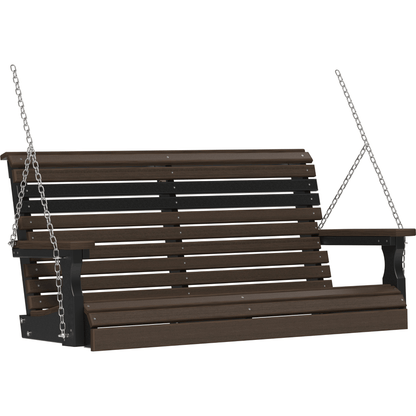 LuxCraft Rollback 4-Foot Poly Composite Porch Swing