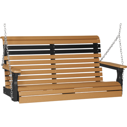 LuxCraft Rollback 4-Foot Poly Composite Porch Swing