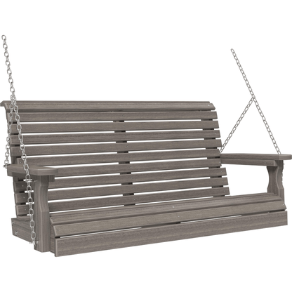 LuxCraft Rollback 4-Foot Poly Composite Porch Swing