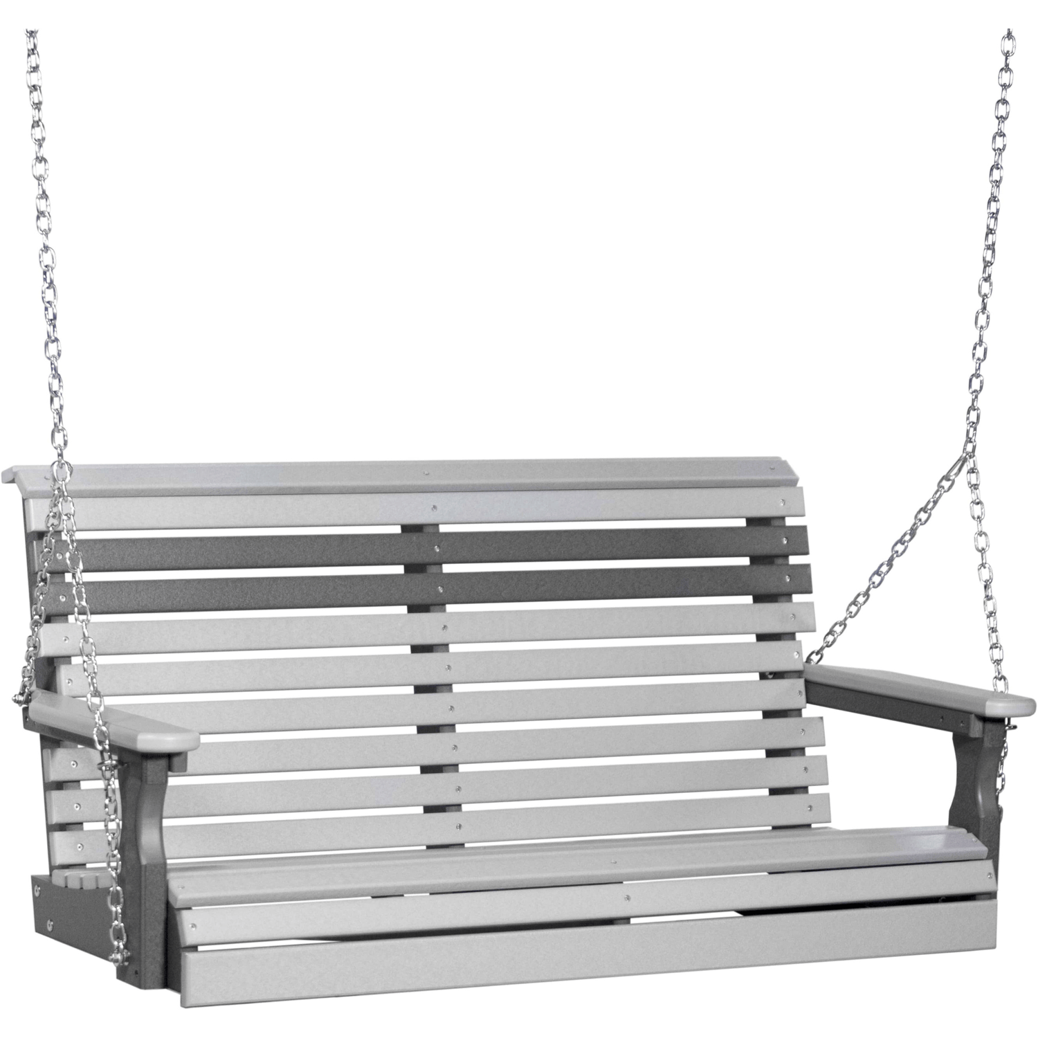 LuxCraft Rollback 4-Foot Poly Composite Porch Swing