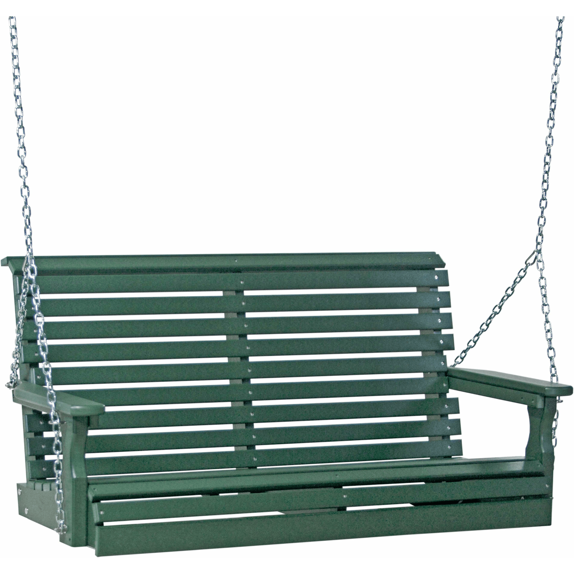 LuxCraft Rollback 4-Foot Poly Composite Porch Swing