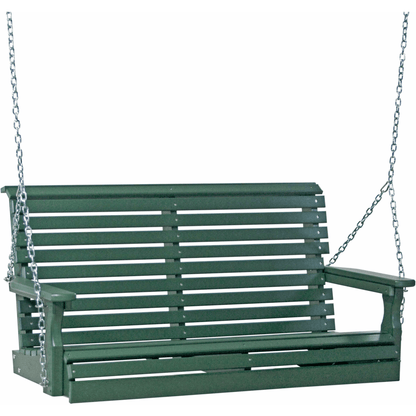 LuxCraft Rollback 4-Foot Poly Composite Porch Swing