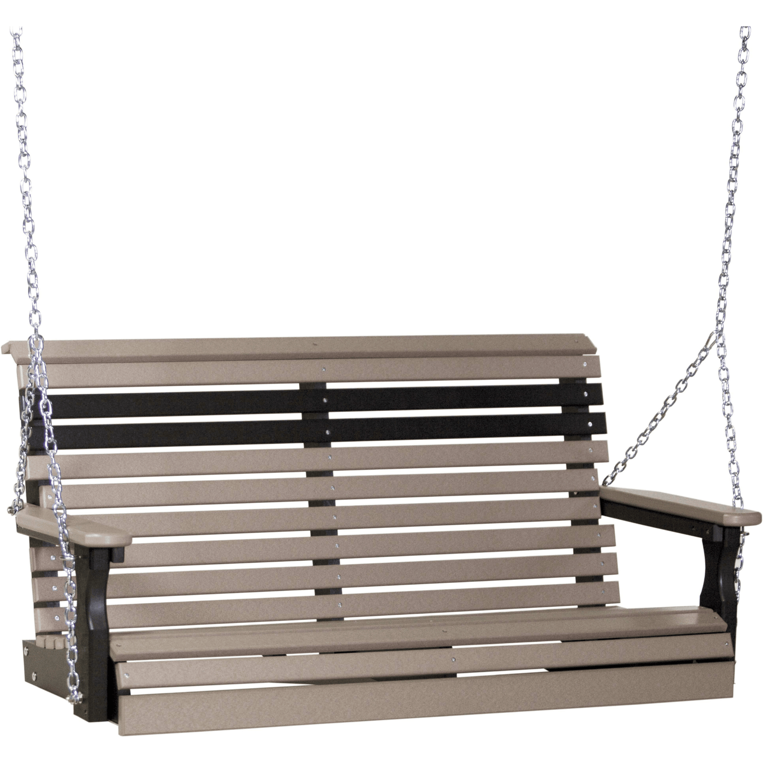 LuxCraft Rollback 4-Foot Poly Composite Porch Swing