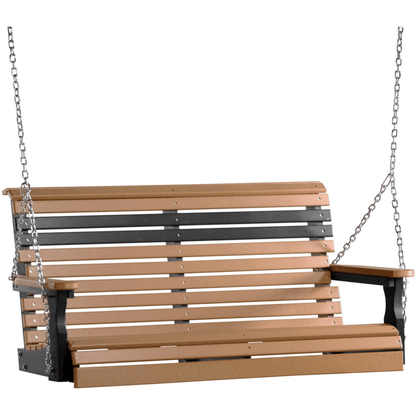 LuxCraft Rollback 4-Foot Poly Composite Porch Swing