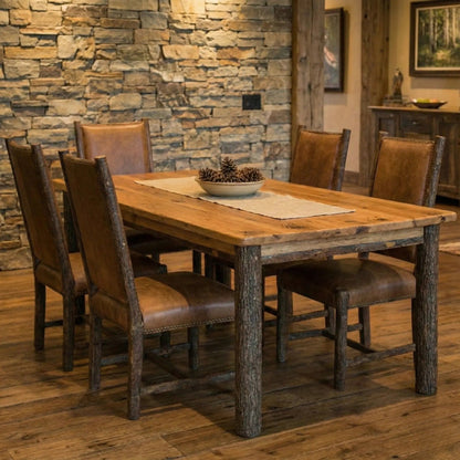 Keystone Amish Co. Hickory Rustic Wood Dining Table