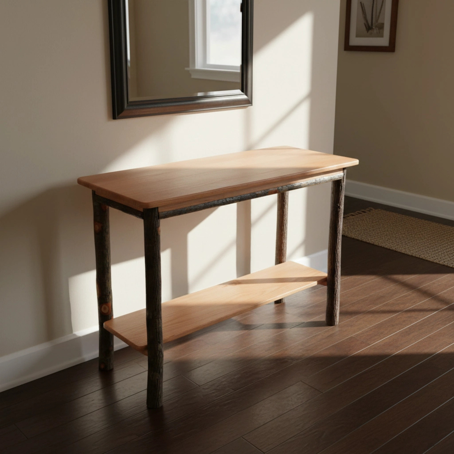 Keystone Amish Co. Hickory Rustic Console Table