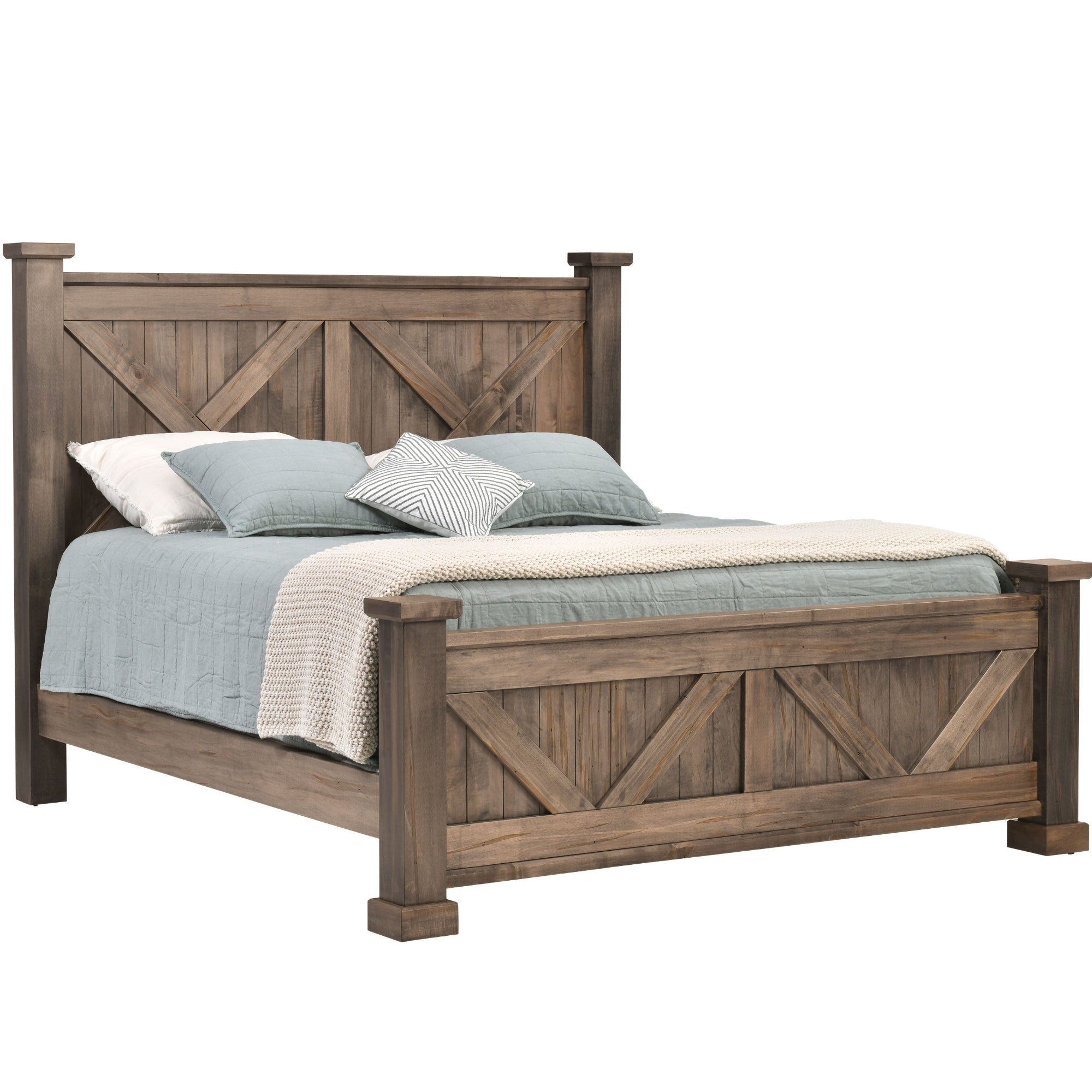 High Bank Woodworks Pendleton Maple Bed Frame
