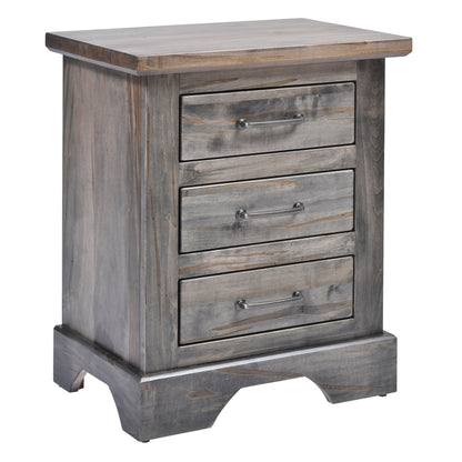 High Bank Woodworks Pendleton 3-Drawer Maple Night Stand